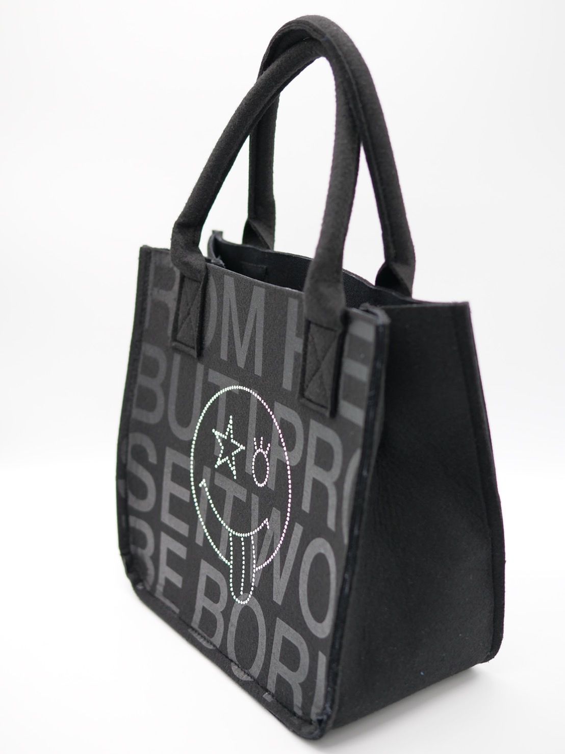 ONB-001S /  FELT MINI TOTO BAG /  SWAROVSKI / スワロフスキー / トートバッグ / ハンドメイド / MADE IN JAPAN