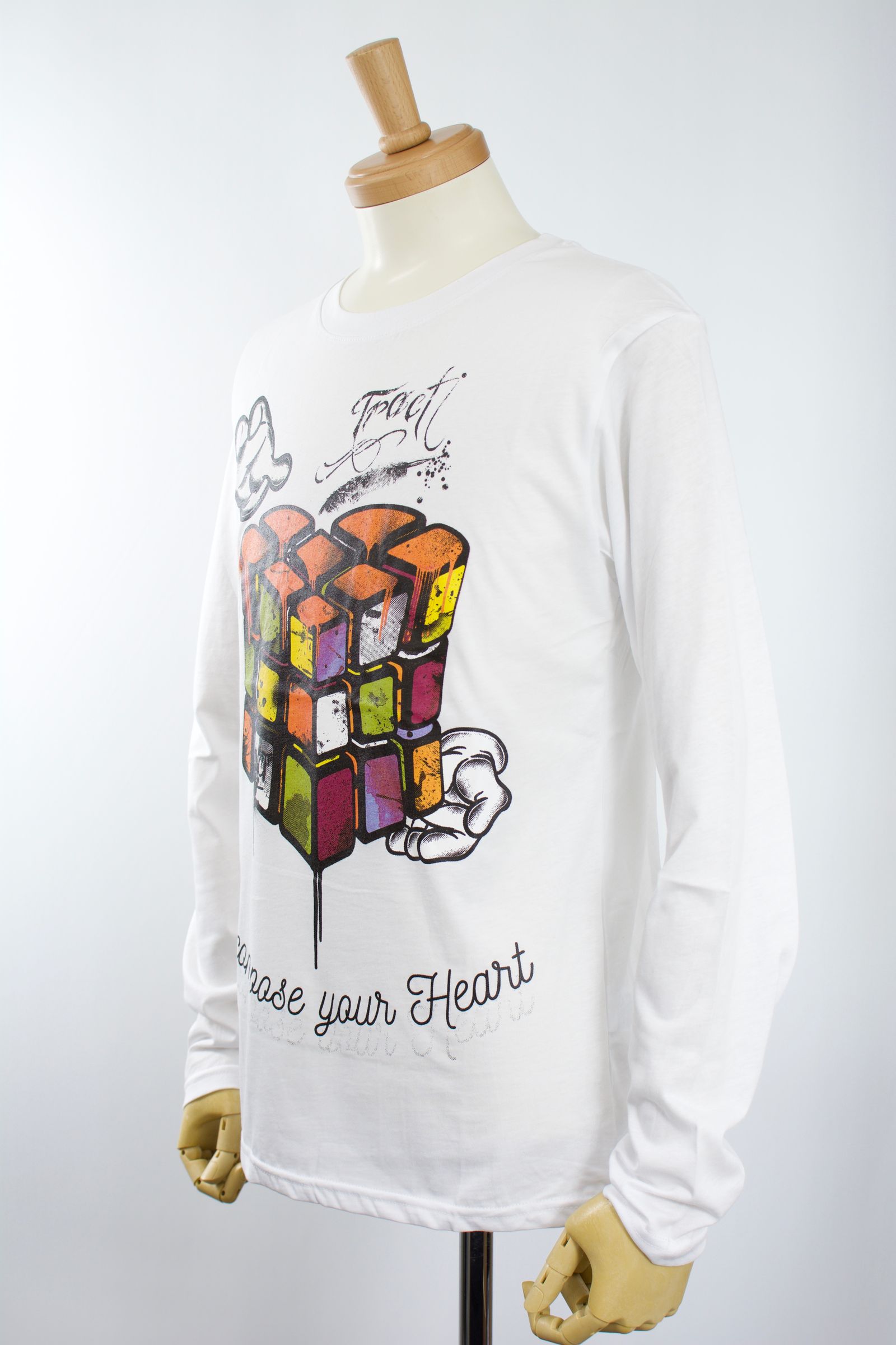 TR166MLS / RECOMPSE / WHITE / グラフィティーTシャツ / アート / MADE IN ITALY