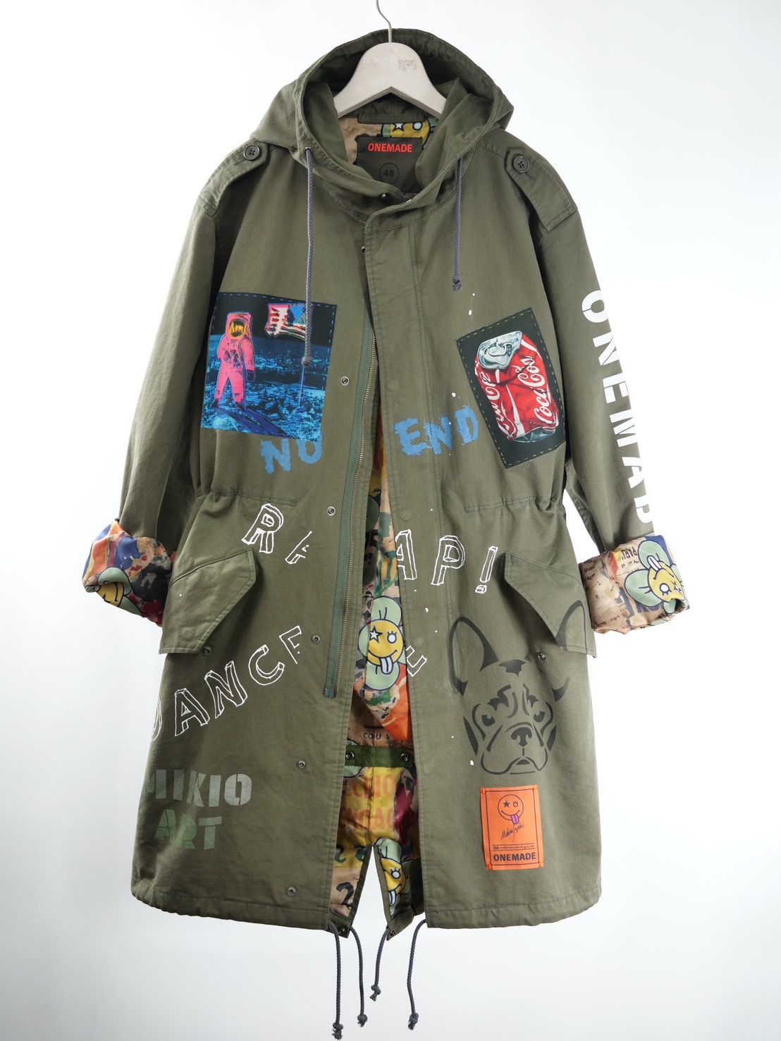 【世界で一枚だけ】別注 モッズコート / マリリンモンロー / ヴィンテージカーキ / ハンドメイド / アートブランド / UNISEX /PARKA SHELL M-1951 / M-51