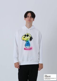 【スヌーピーシリーズ】 TR-058 / SNOOPY / ライセンス商品 / 3Dアート / スヌーピー / パーカー / WHITE / UNISEX