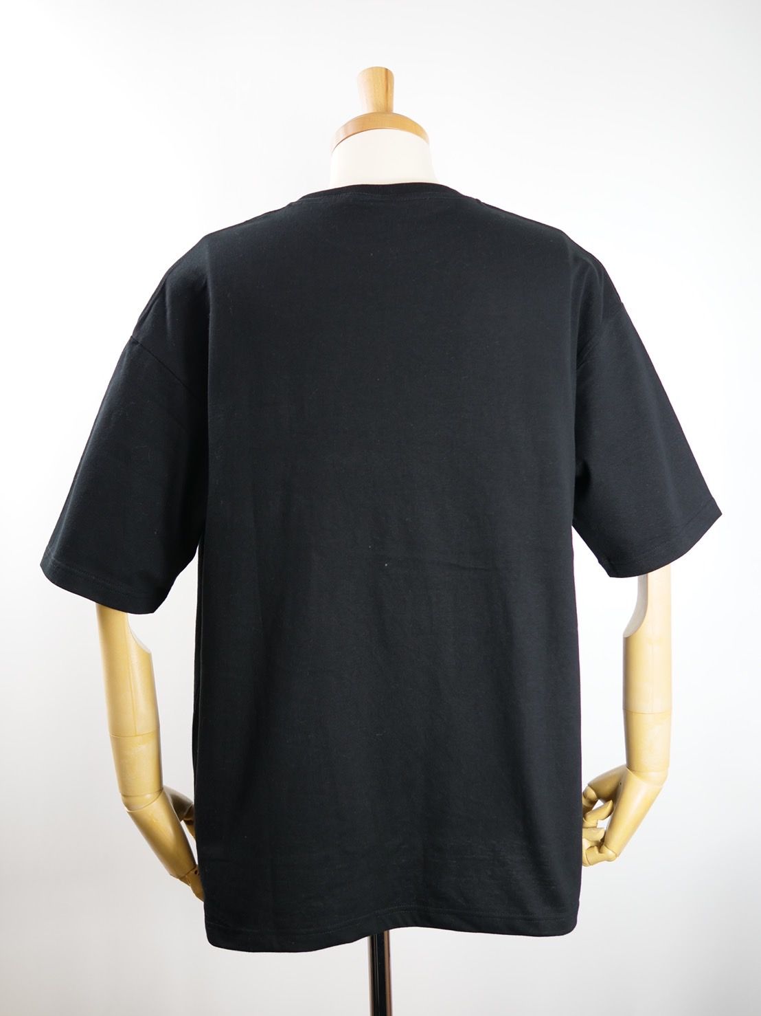 【3D刺繍】LANDER BLUE オリジナル /  BLACK / ブラック / マリリンモンローキスマーク / ビックシルエット / 1ポケTシャツ