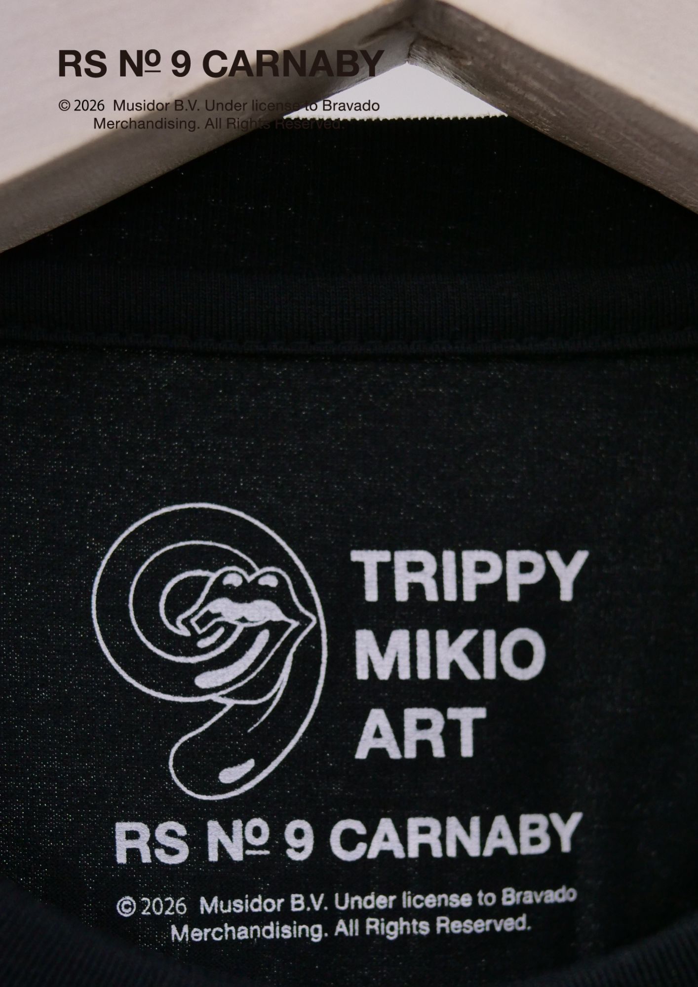 【The Rolling Stones×TRIPPY MIKIO ART】TR-158 / 3DTシャツ / BLACK / ロンT / ユニセックス