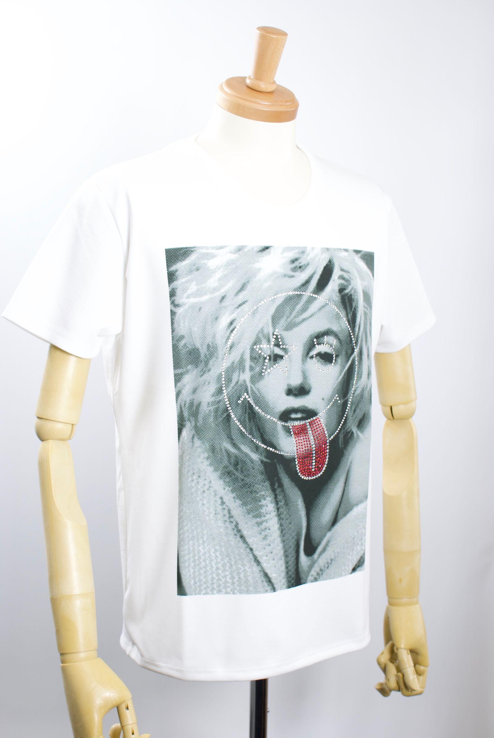 CONE-004 ONEMADE×Capana (コラボアイテム) スワロフスキー  / アートTシャツ