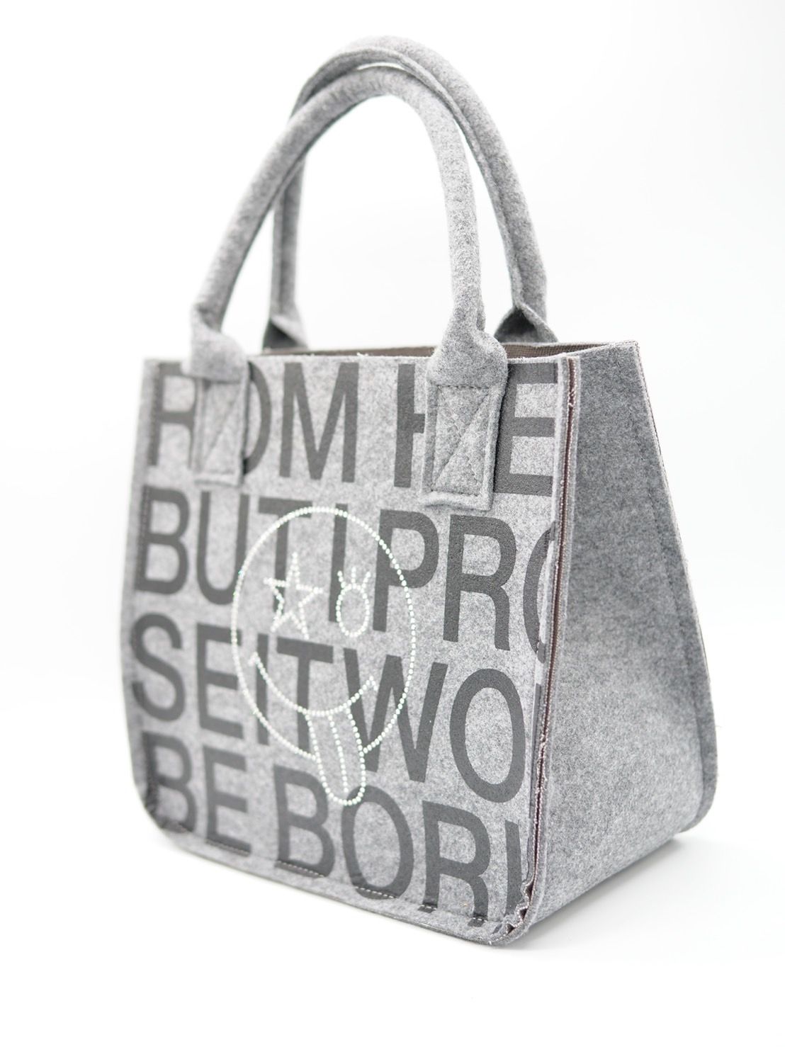 ONB-001S /  FELT MINI TOTO BAG /  SWAROVSKI / スワロフスキー / トートバッグ / ハンドメイド / MADE IN JAPAN