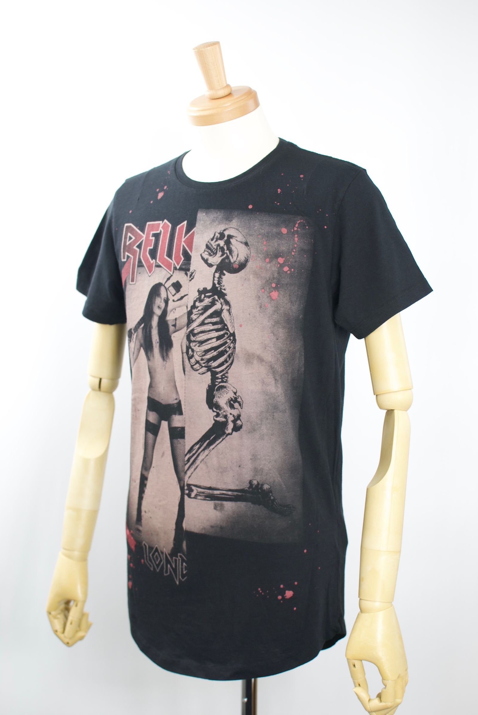 38BRSF30/ 日本未発売 /スカルロックガールTシャツ/アーティスト着用ブランド / コットンジャージー