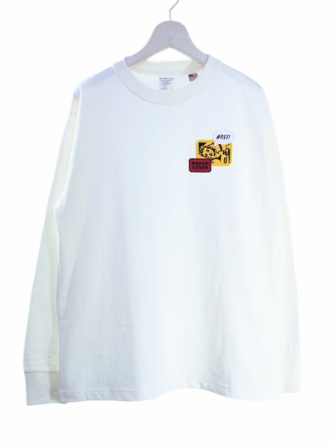 「リメイクTシャツ」 ロンTリメイク / マリリンモンローワッペン / WHITE / ユニセックス / usaコットン tシャツ