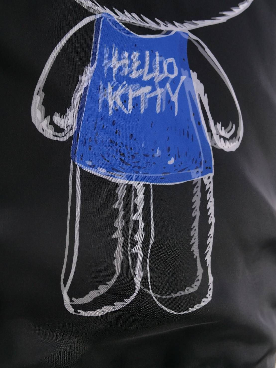 【3Dハローキティデザイン】TR-094 アートTシャツ / サンリオコラボ /BLACK/ ユニセックス