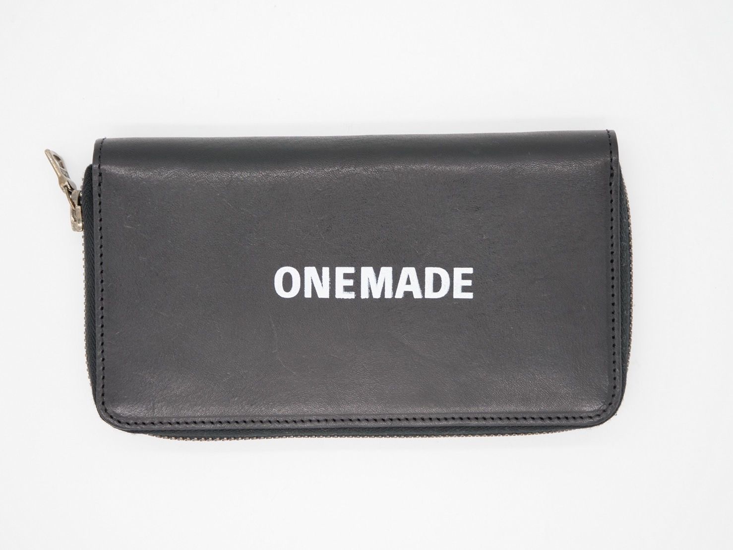 【イタリアンレザー長財布】ONEMADE×KATSUYUKIKODAMA / BLACK ブラック / レザー/ハンドペイント