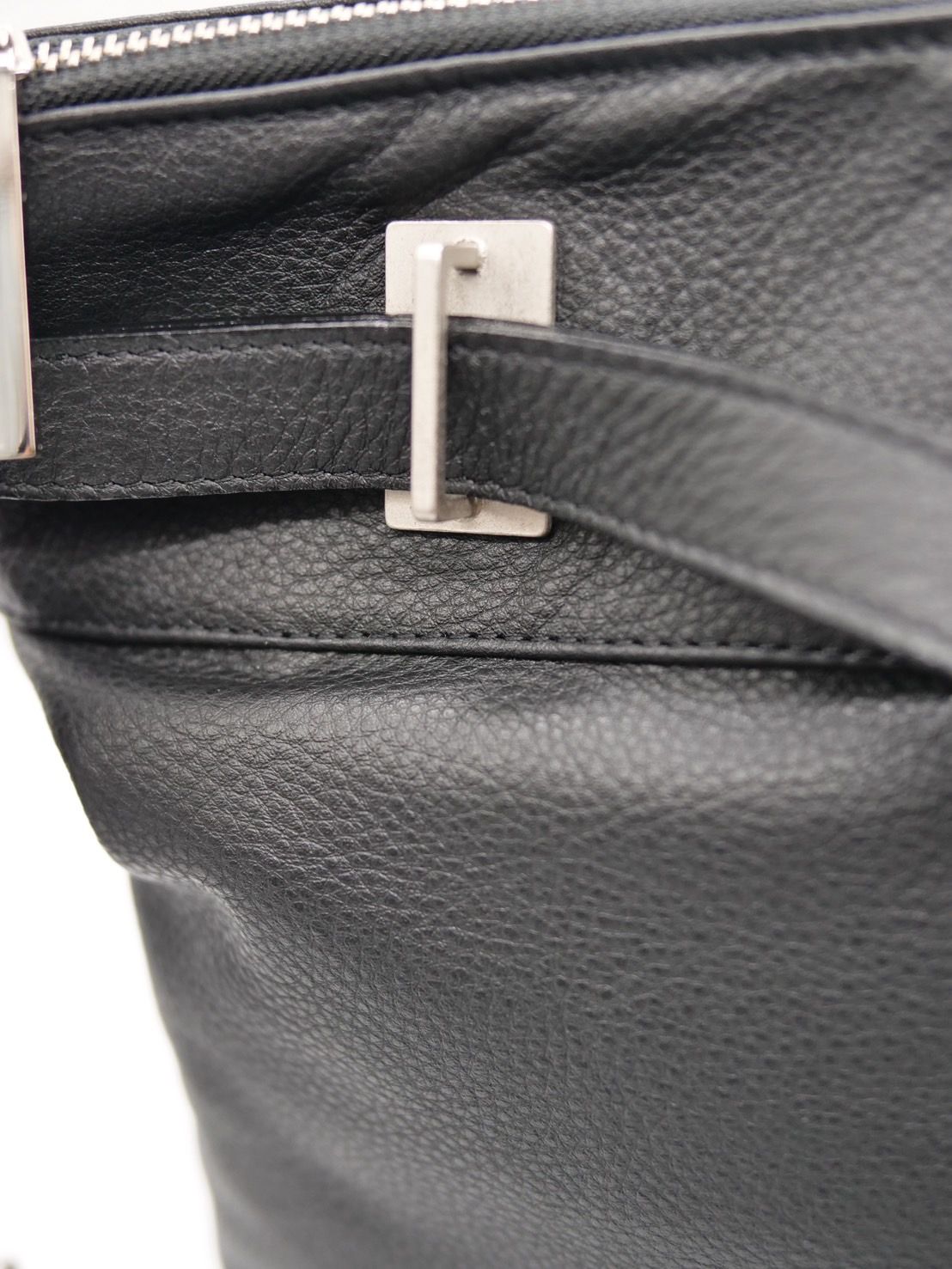 【M.U.L/ エムユーエル】本革（レザー） ブラック / ヘルメットバック / 日本製 / Made in Japan / 2way Bag / ショルダートートBag / メンズ レディース 兼用 UNISEX