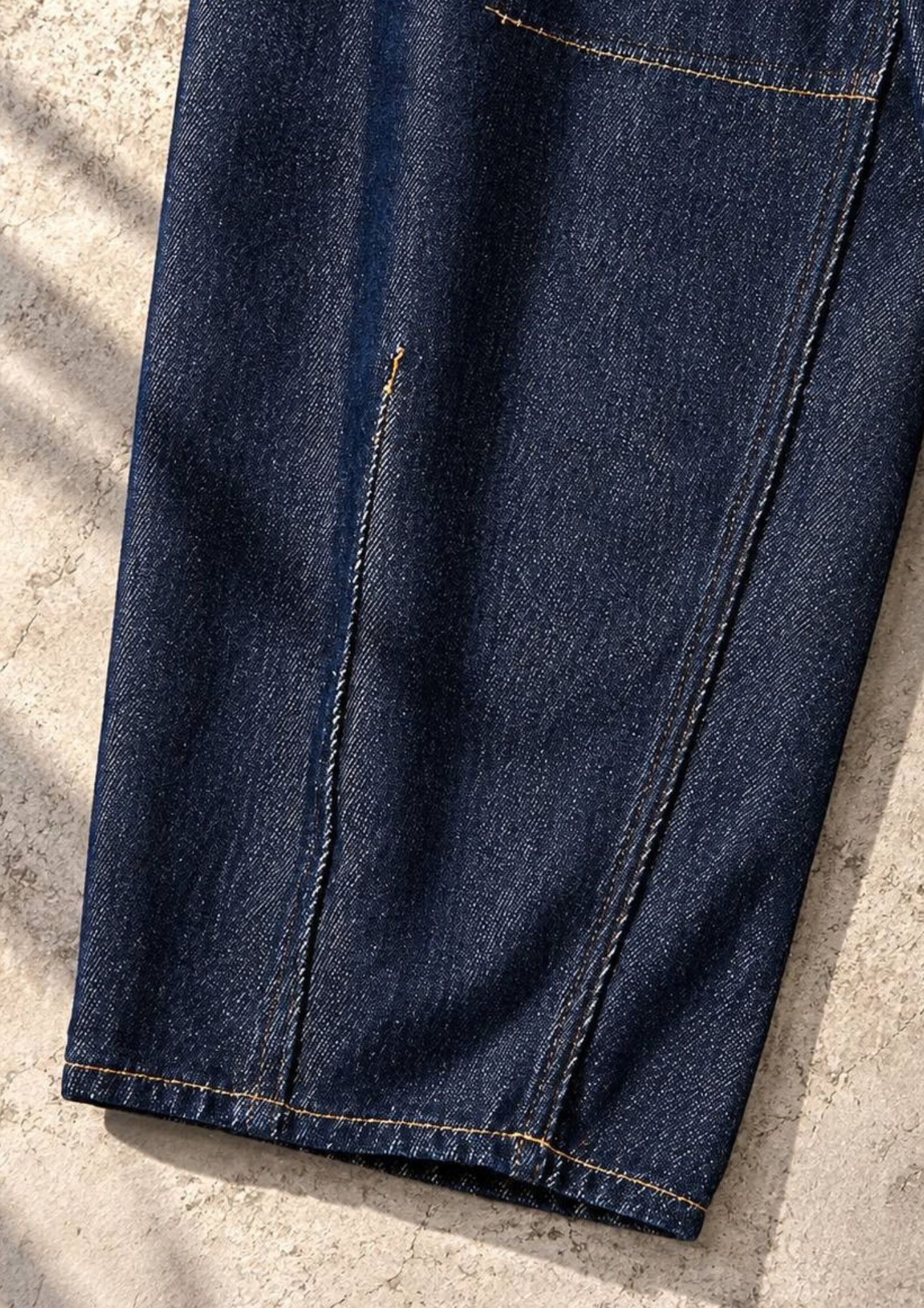 【Loose twist yarn denim barrel】 岡山産デニム / バレルレッグ / ルーズシルエット /