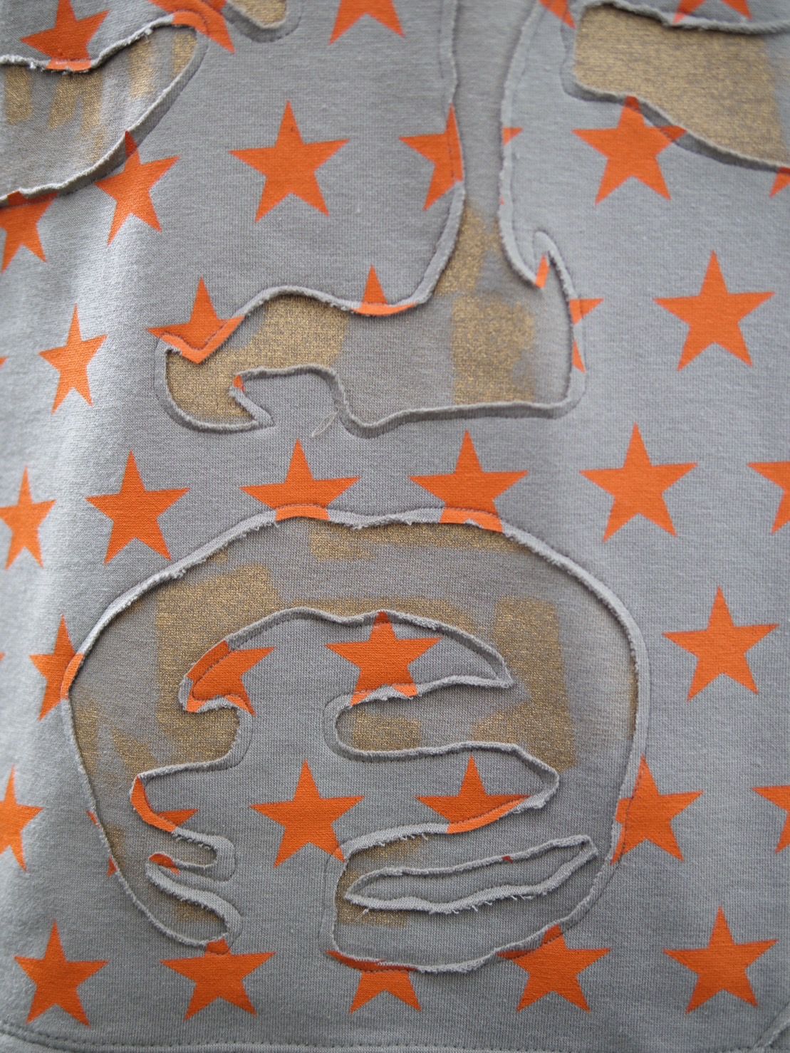 【パッチワークで表現】 Art Tシャツ / BEIGE / ハンドメイド / アートTシャツ