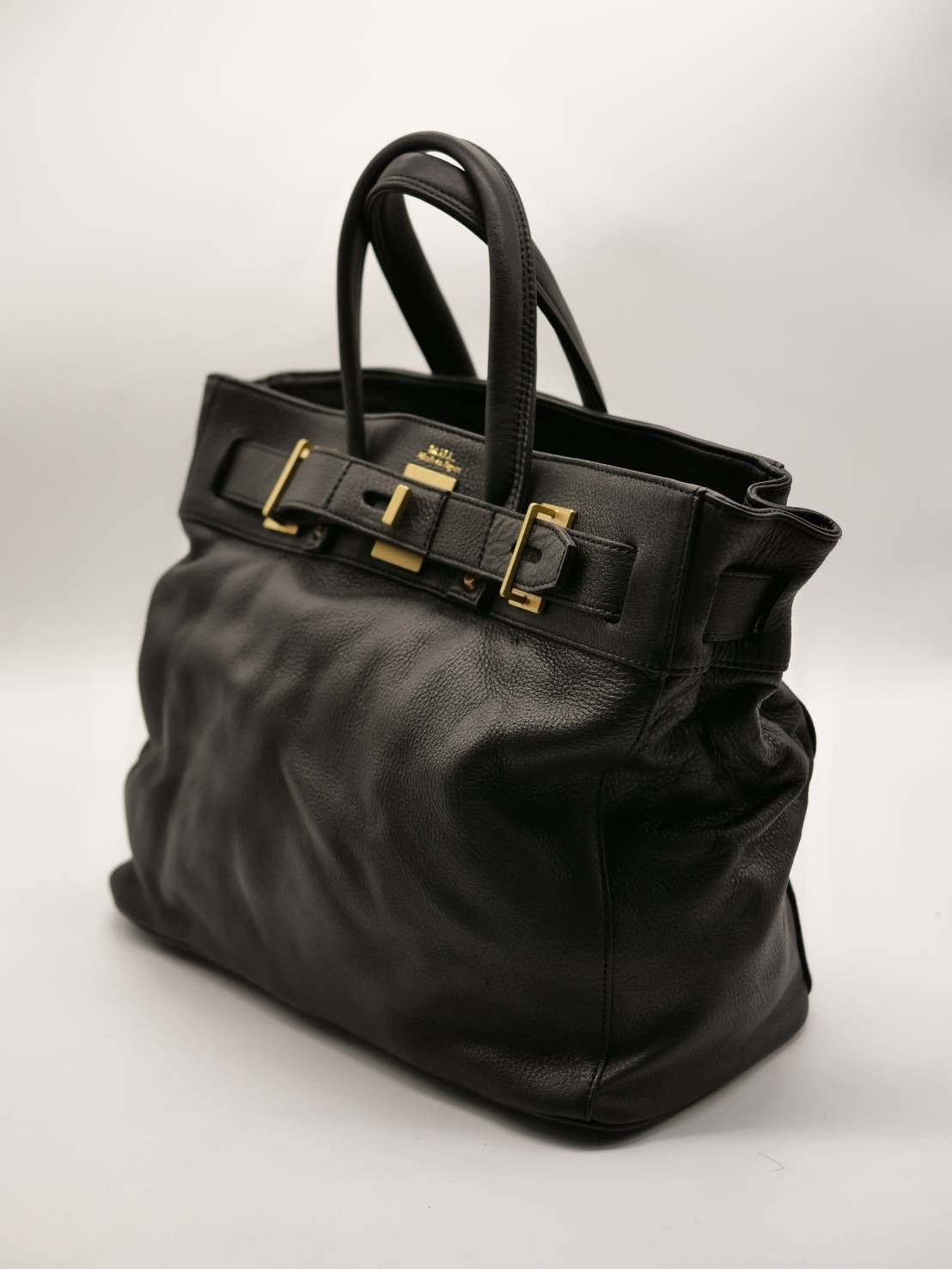 【M.U.L/ エムユーエル】姫路本革（レザー） ブラック / Mサイズ / 日本製 / Made in Japan /トートBag / メンズ レディース 兼用 UNISEX