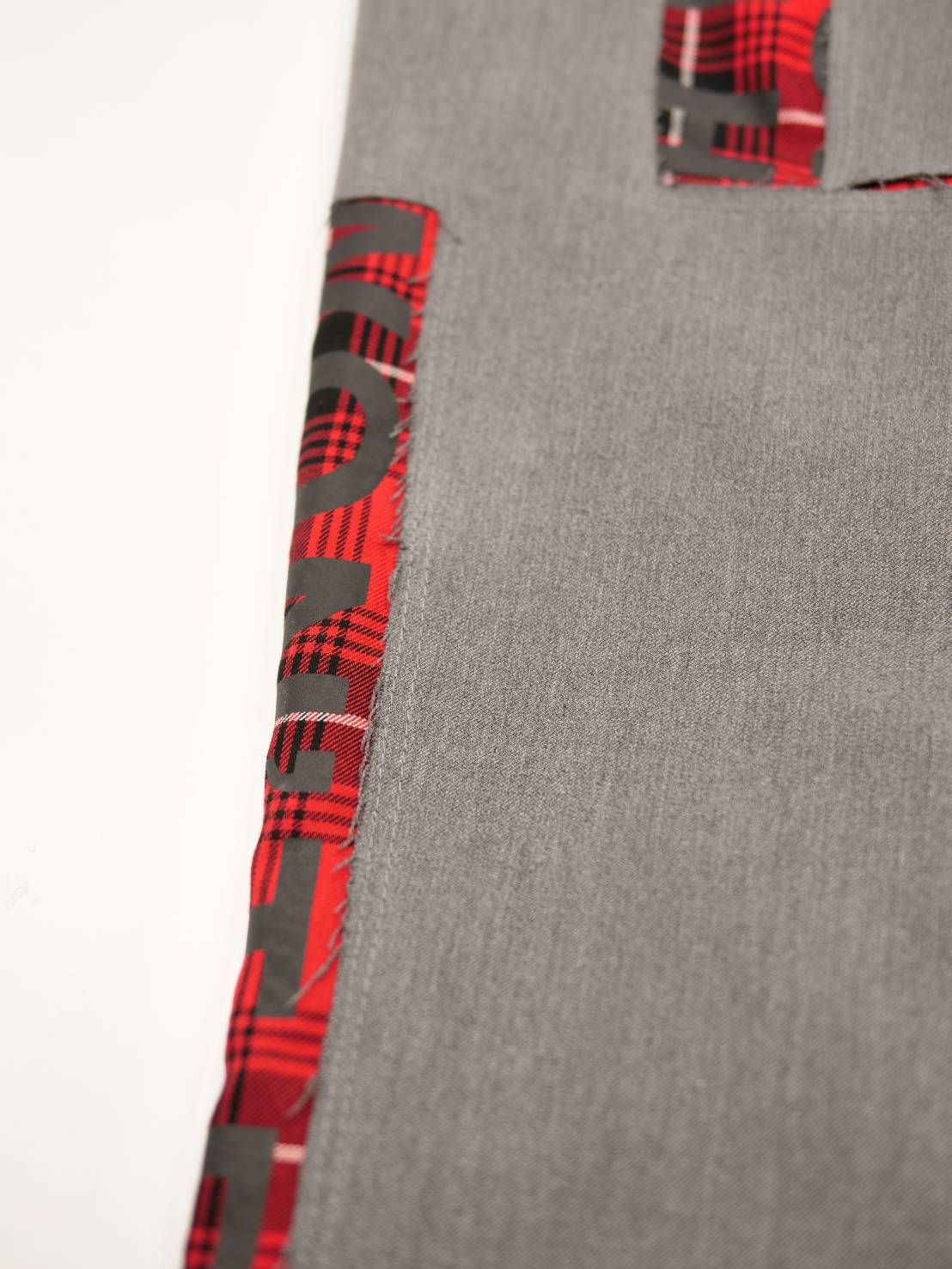 【大人はアートで差別化を】スラックス / 1タック / パッチワーク / ハンドメイド