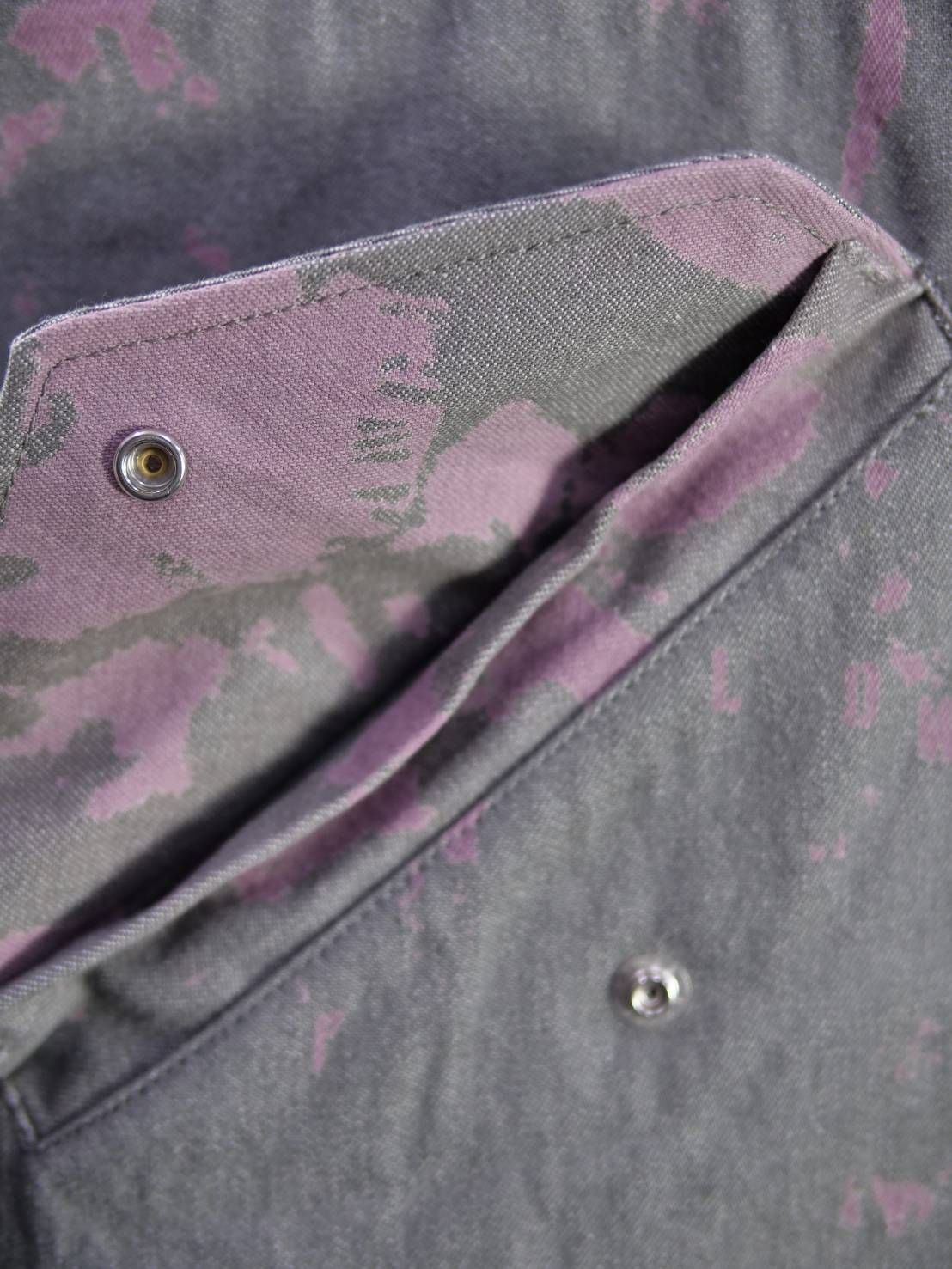 【1点物】ブリーチ花柄プリント モッズコート｜ミリタリー×現代アート｜大人のための3シーズンアウター