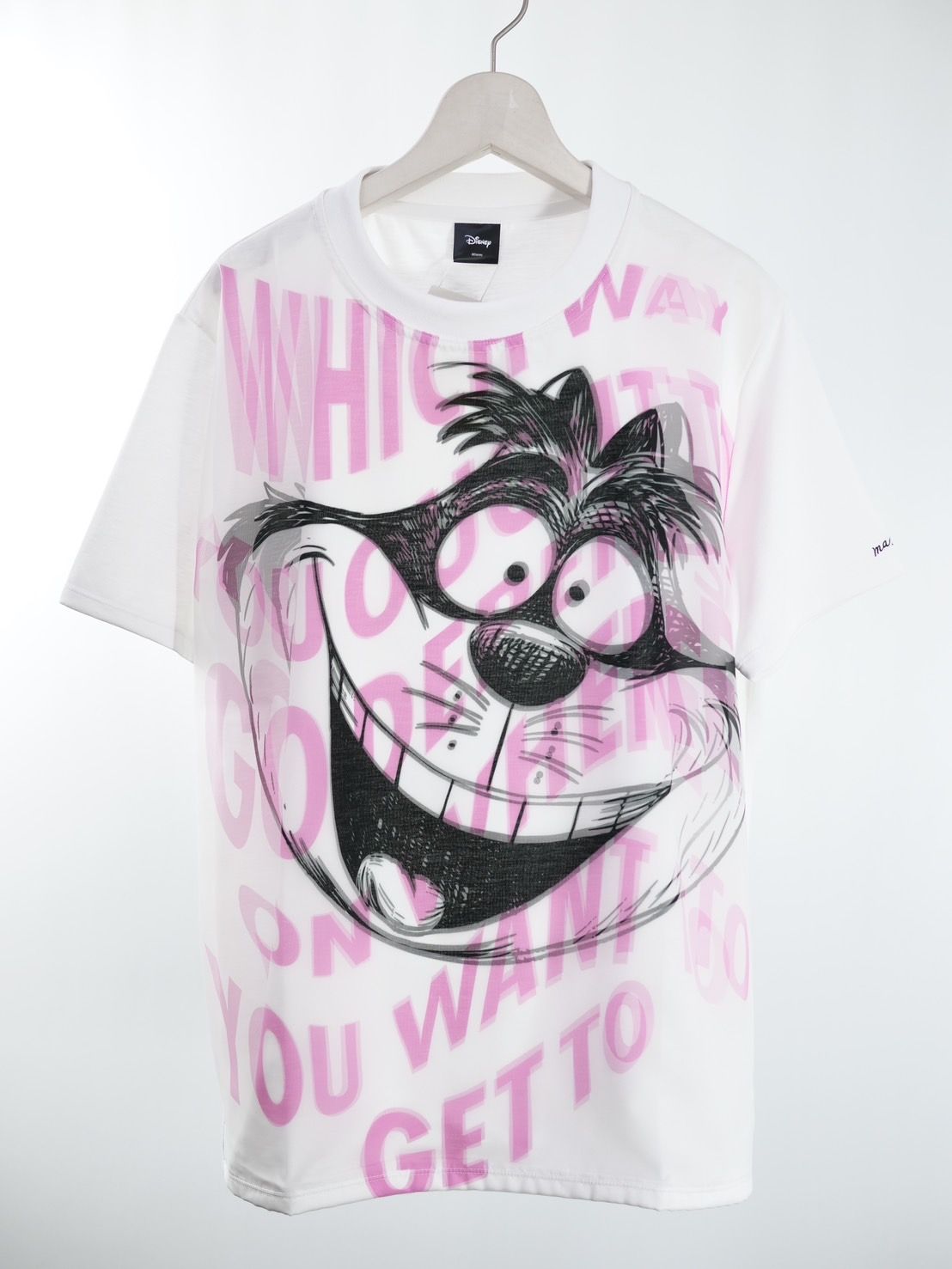 【Disney × maxsix】 3D Art Tシャツ / 3D Alice in Wonderland / 不思議の国のアリス / CHESHIRE CAT / チシャ猫