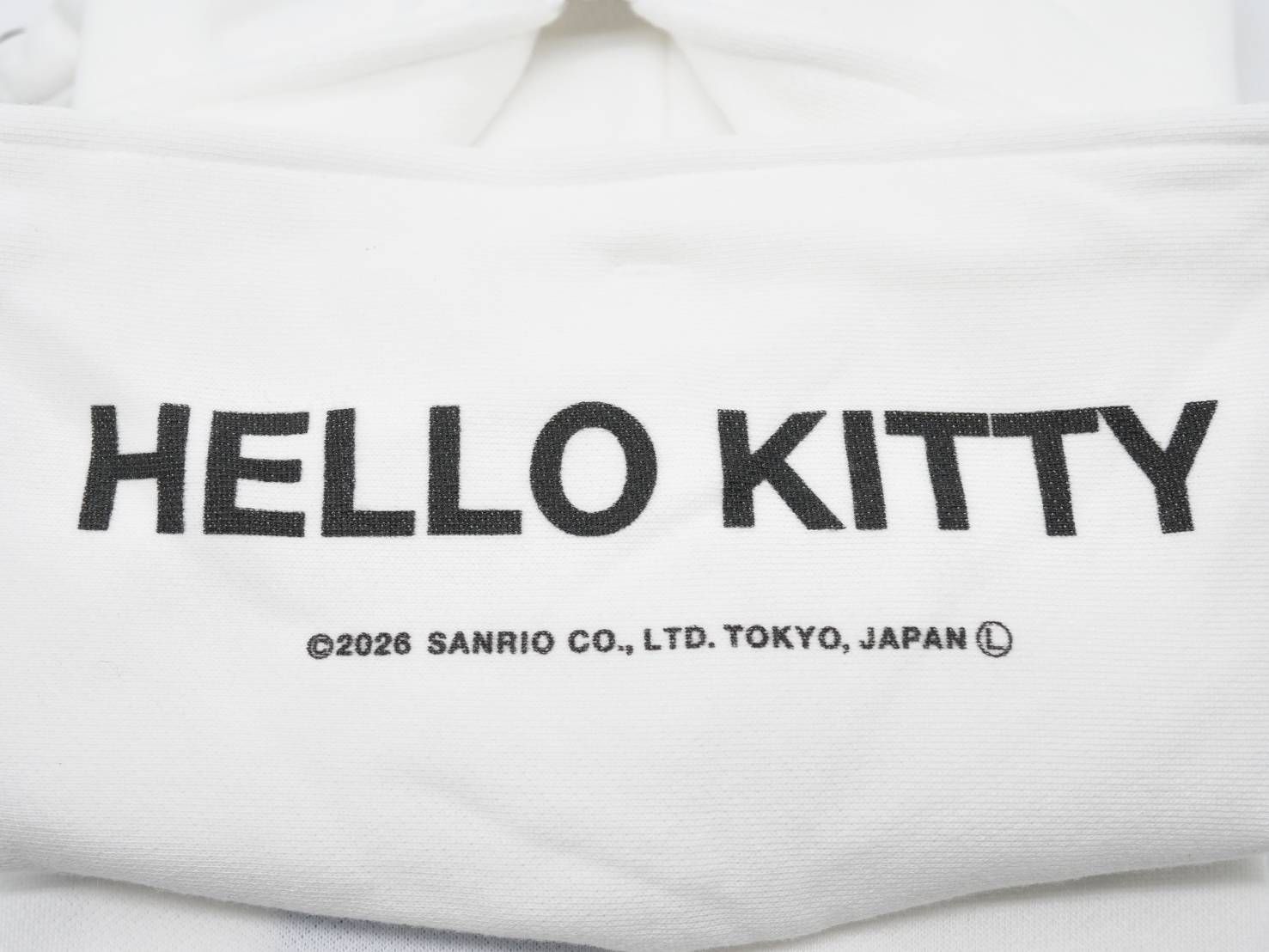 【3Dハローキティデザイン】TR-103 / アートパーカー / ZIPパーカー / サンリオ / WHITE / ユニセックス