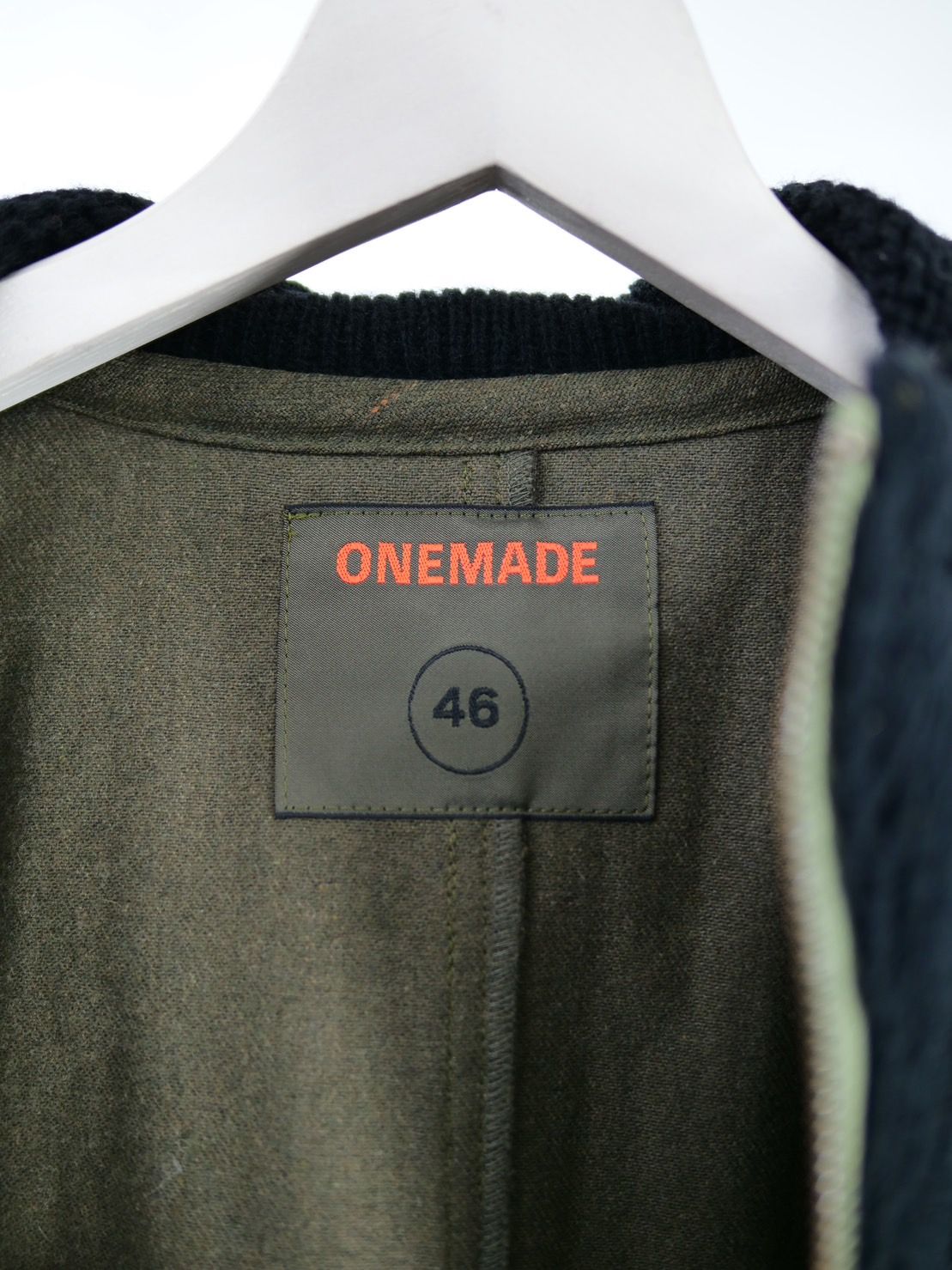 ONE MADE - 「異素材を組み合わせた」KNIT MODS COAT / ニット