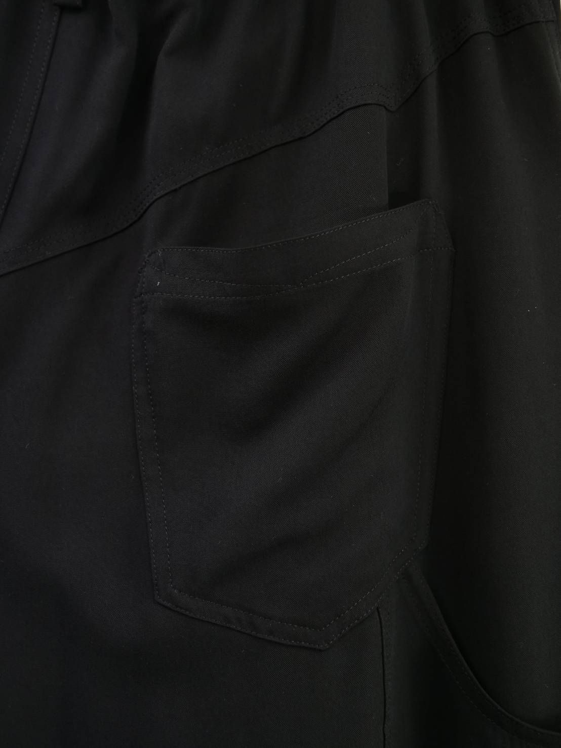 【大人のデザインスラックス】 BLACK / ワイドスラックス / イージーパンツ