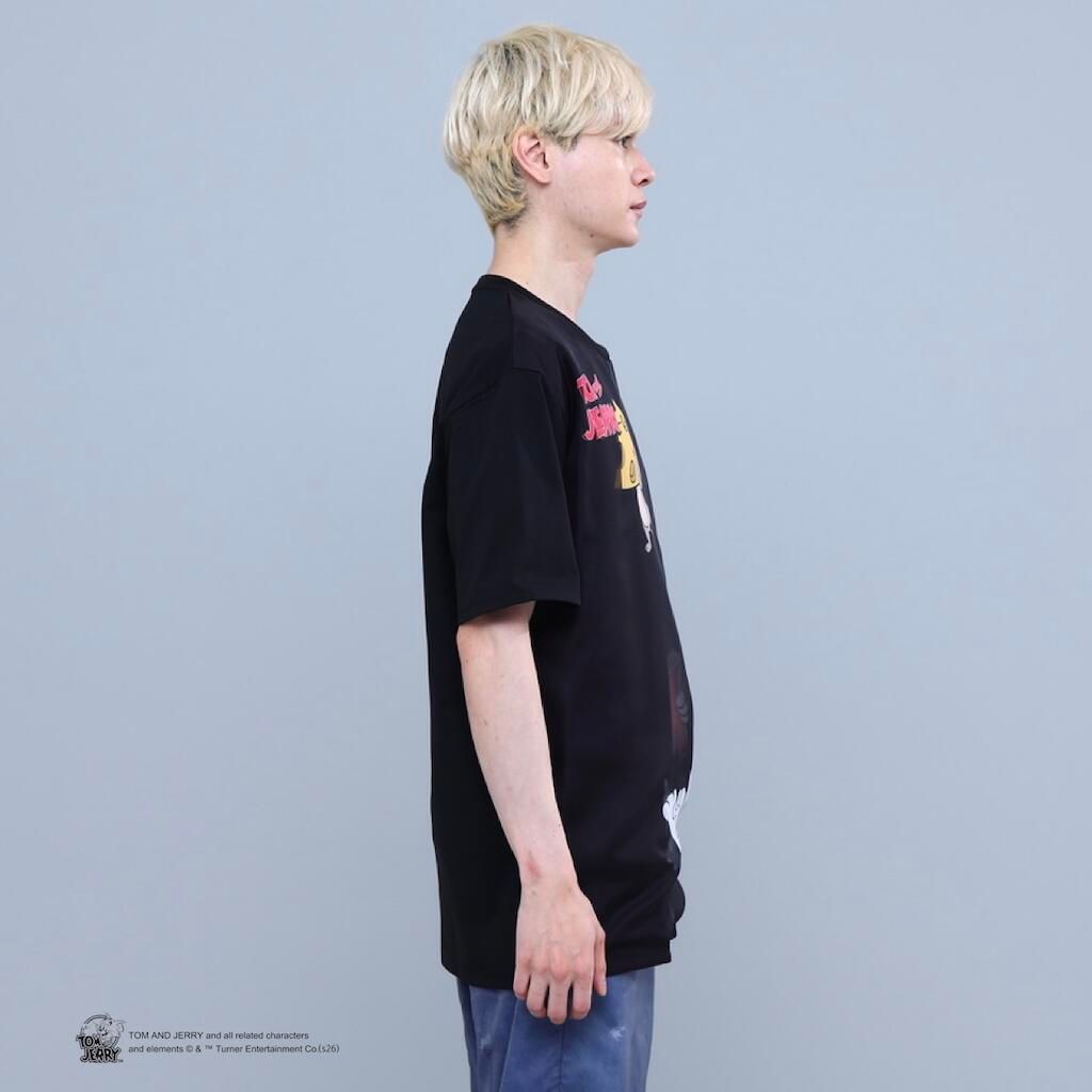 【トム&ジェリー】コラボレーション /TR-151 T&J  3DTシャツ / BLACK/ ユニセックス