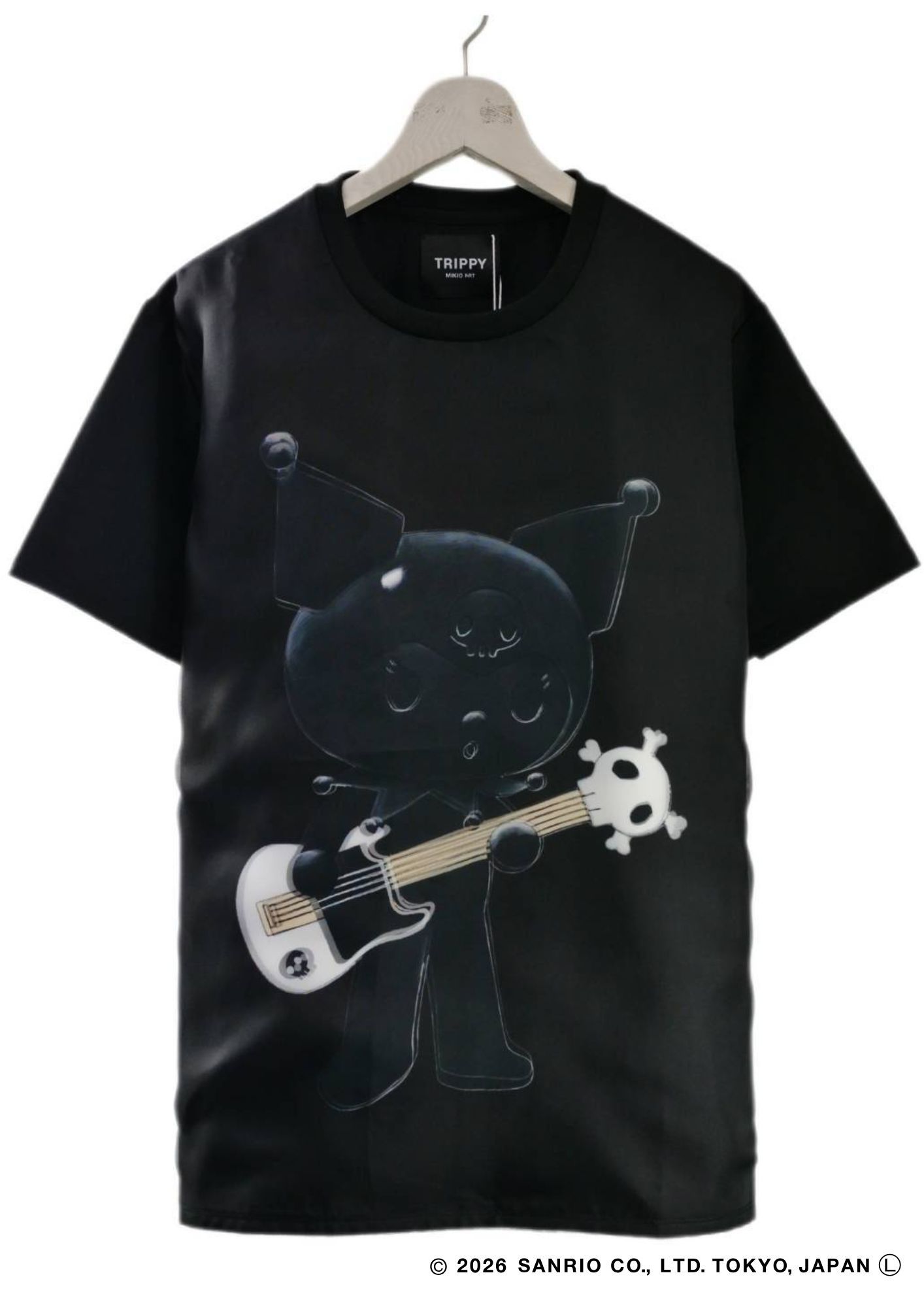 【KUROMIデザイン】TR-097 / 3DアートTシャツ / サンリオキャラクターコラボ / BLACK / ユニセックス