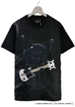 【KUROMIデザイン】TR-097 / 3DアートTシャツ / サンリオキャラクターコラボ / BLACK / ユニセックス