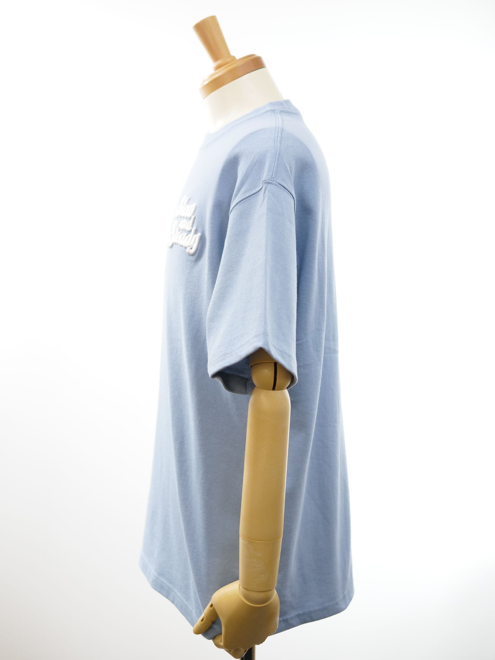 【3D刺繍】LANDER BLUE オリジナル / 刺繍Tシャツ / 高品質な厚手Tシャツ / 9オンス / ビックシルエット / ヘビーウェイトTシャツ / ヘビーオンスTシャツ