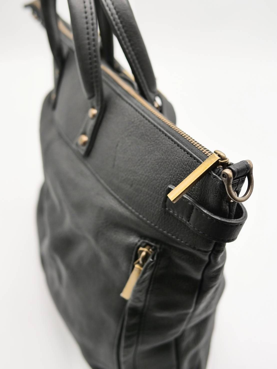 M.U.L 日本製 本革ヘルメットバッグ ブラック｜2WAY ショルダートート｜姫路レザー使用｜メンズ レディース UNISEX