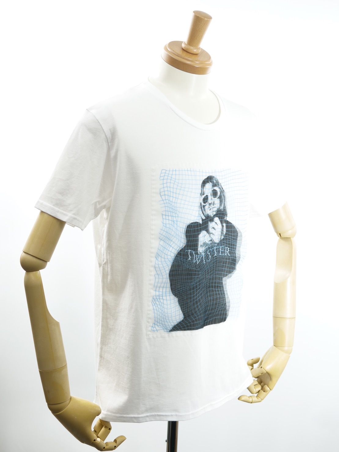 【3Dアート Tシャツ】 カートコバーン / WHITE ホワイト / コットン100% / MADE IN JAPAN