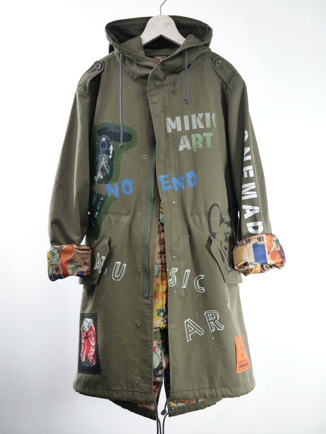 【世界で一枚だけ】別注 モッズコート / カートコバーン / ヴィンテージカーキ / ハンドメイド / アートブランド / UNISEX /PARKA SHELL M-1951 / M-51