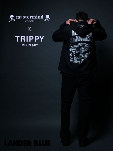 1月17日からの販売【mastermind JAPAN コラボレーション】 TRMM-005 ROCK STARS / ZIP PARKA /BLACK/ 3Dアート/ UNISEX/