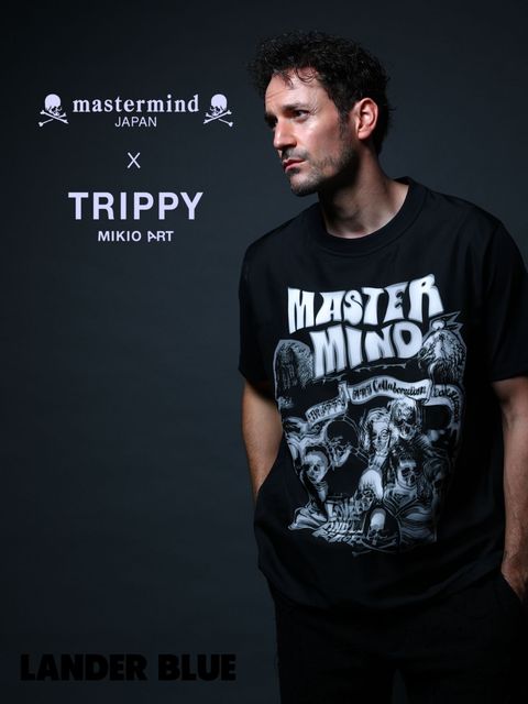 1月17日からの販売【mastermind JAPAN コラボレーション】 TRMM-003 ROCK STARS /T-SHIRT / BLACK/ 3Dアート/ UNISEX/
