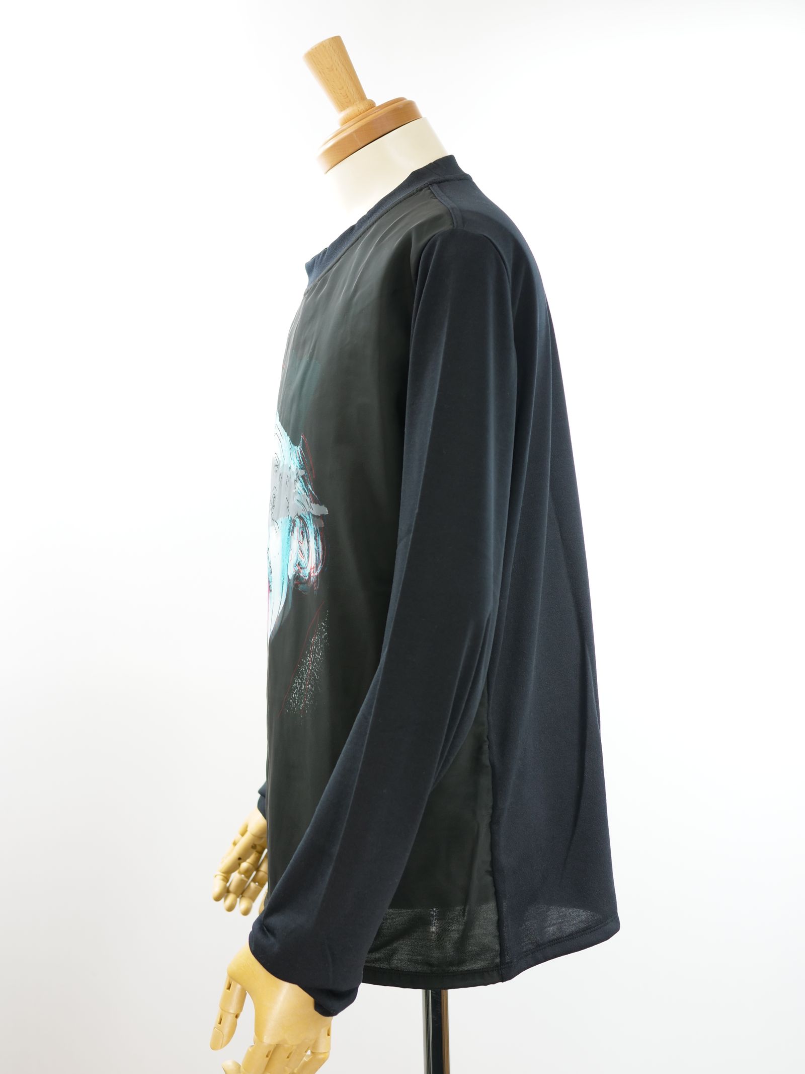 MX-1195 3D T EINSTEIN  / BLACK / 3D 長袖 Tシャツ / MADE IN JAPAN / 国産