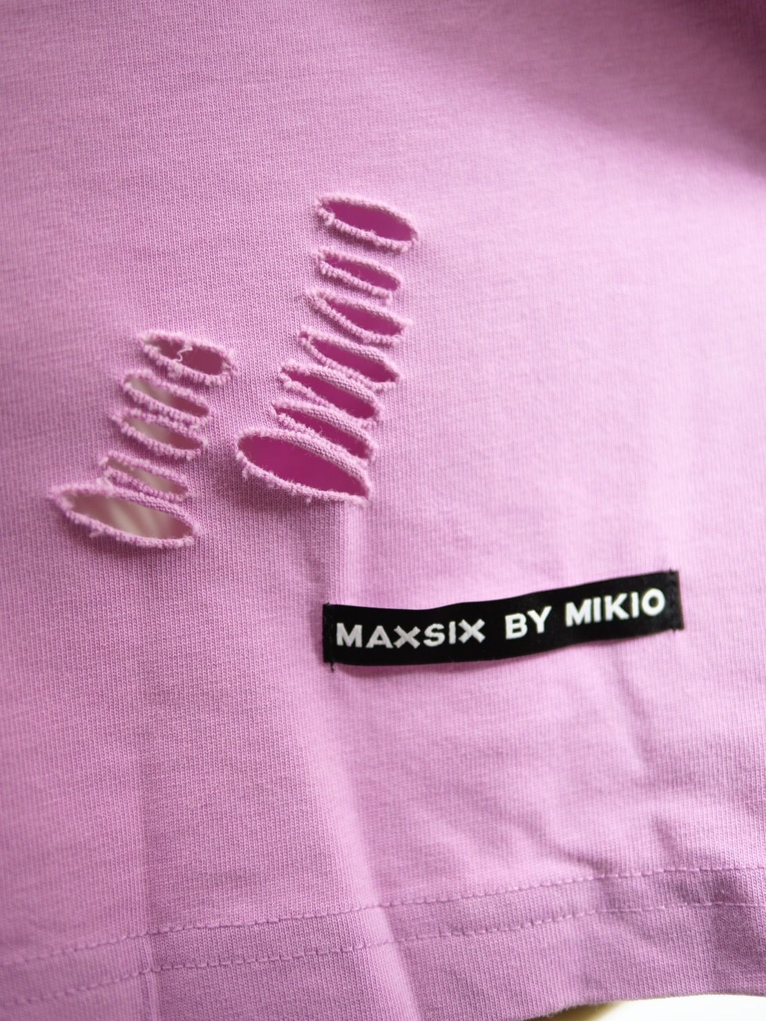 【maxsix x Trick Or Chic】 オーバーサイズTシャツ / ビンテージピンク /  アートTシャツ / オールジェンダー / ユニセックス /