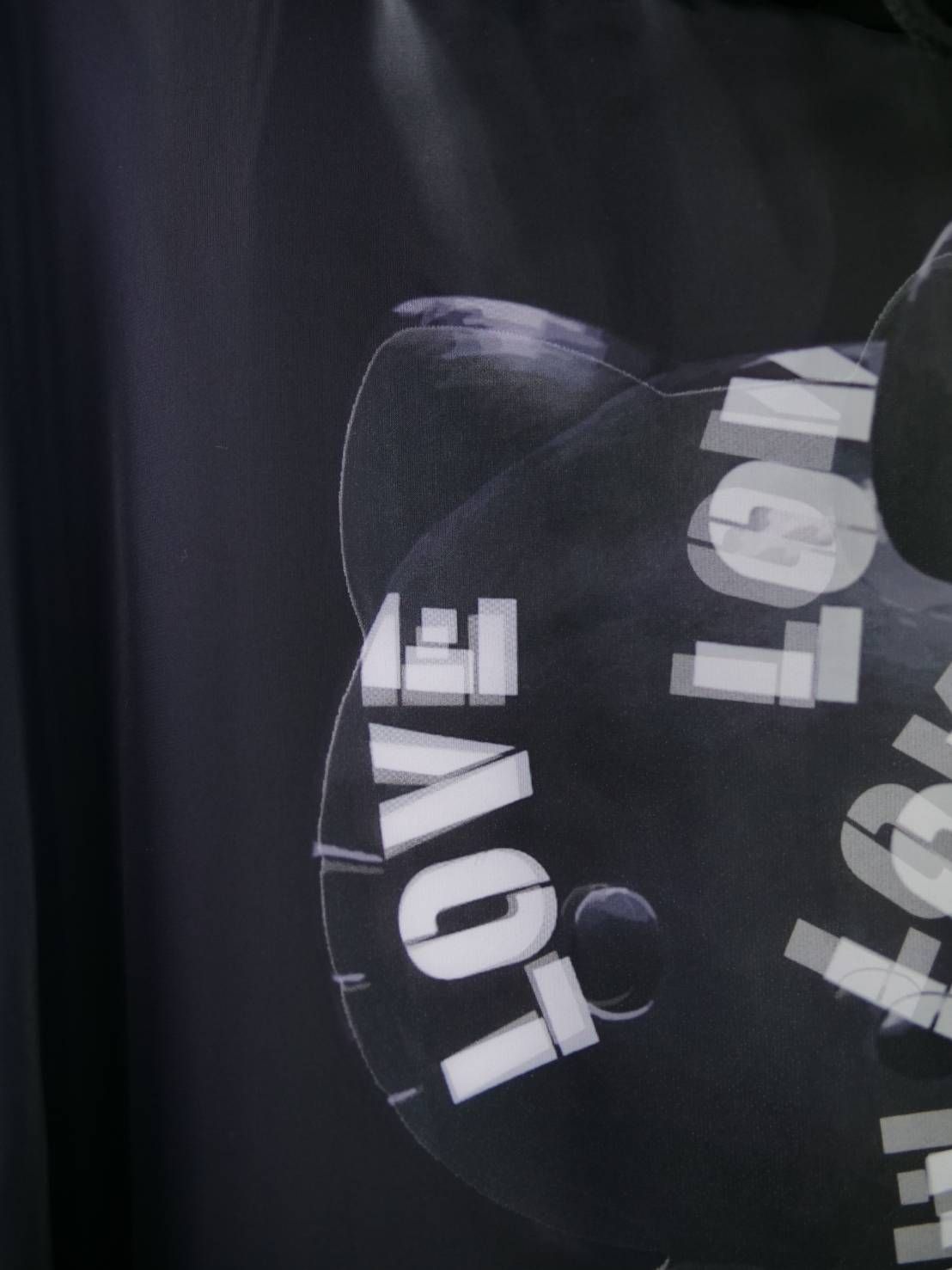 【3Dハローキティデザイン】TR-122 アートパーカー / サンリオ / BLACK / ユニセックス