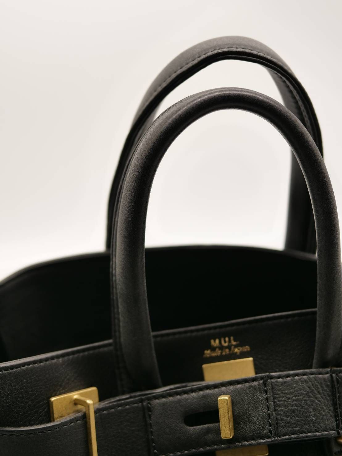 【M.U.L/ エムユーエル】姫路本革（レザー） ブラック / Sサイズ / 日本製 / Made in Japan /トートBag / メンズ レディース 兼用 UNISEX