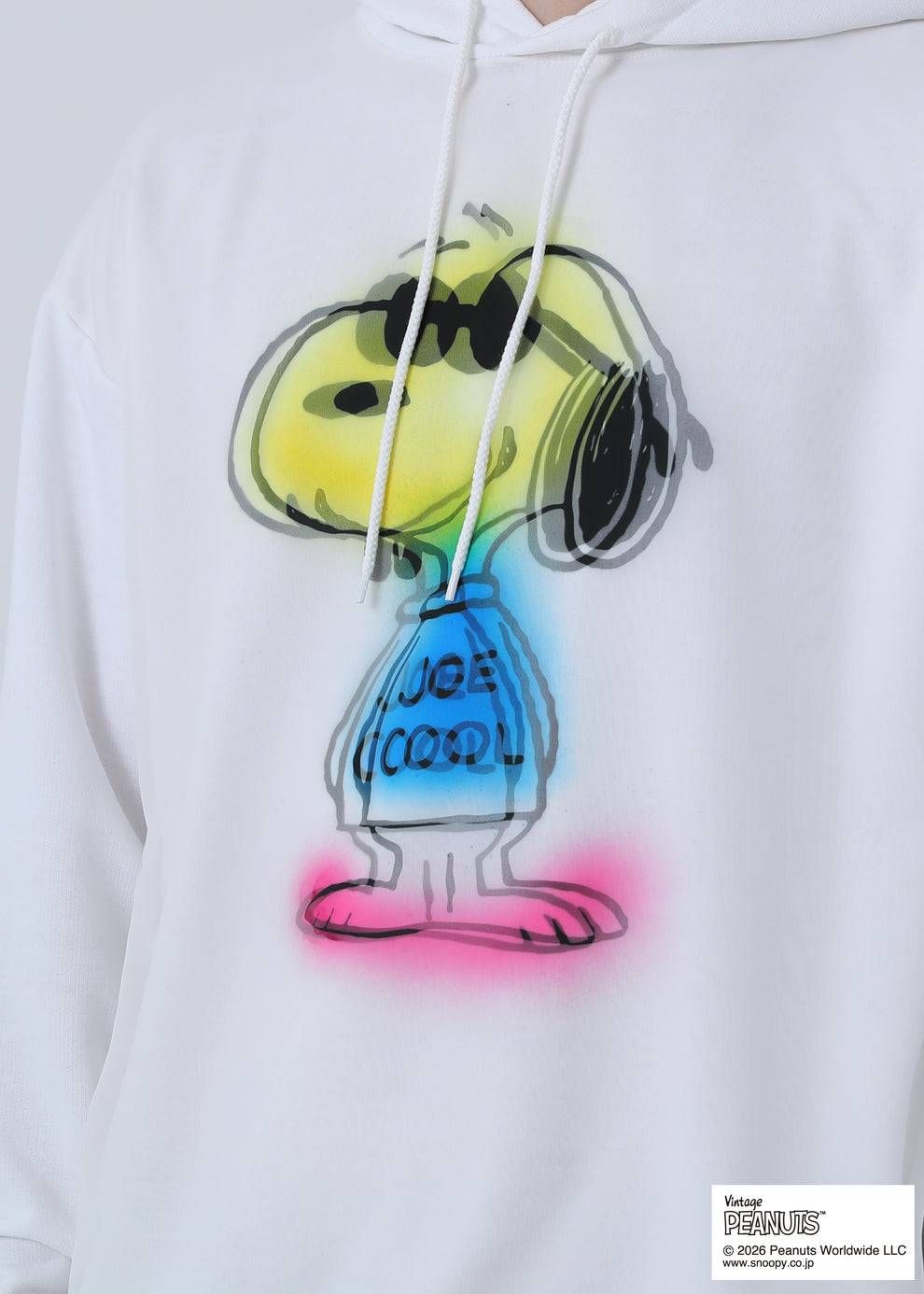【スヌーピーシリーズ】 TR-058 / SNOOPY / ライセンス商品 / 3Dアート / スヌーピー / パーカー / WHITE / UNISEX