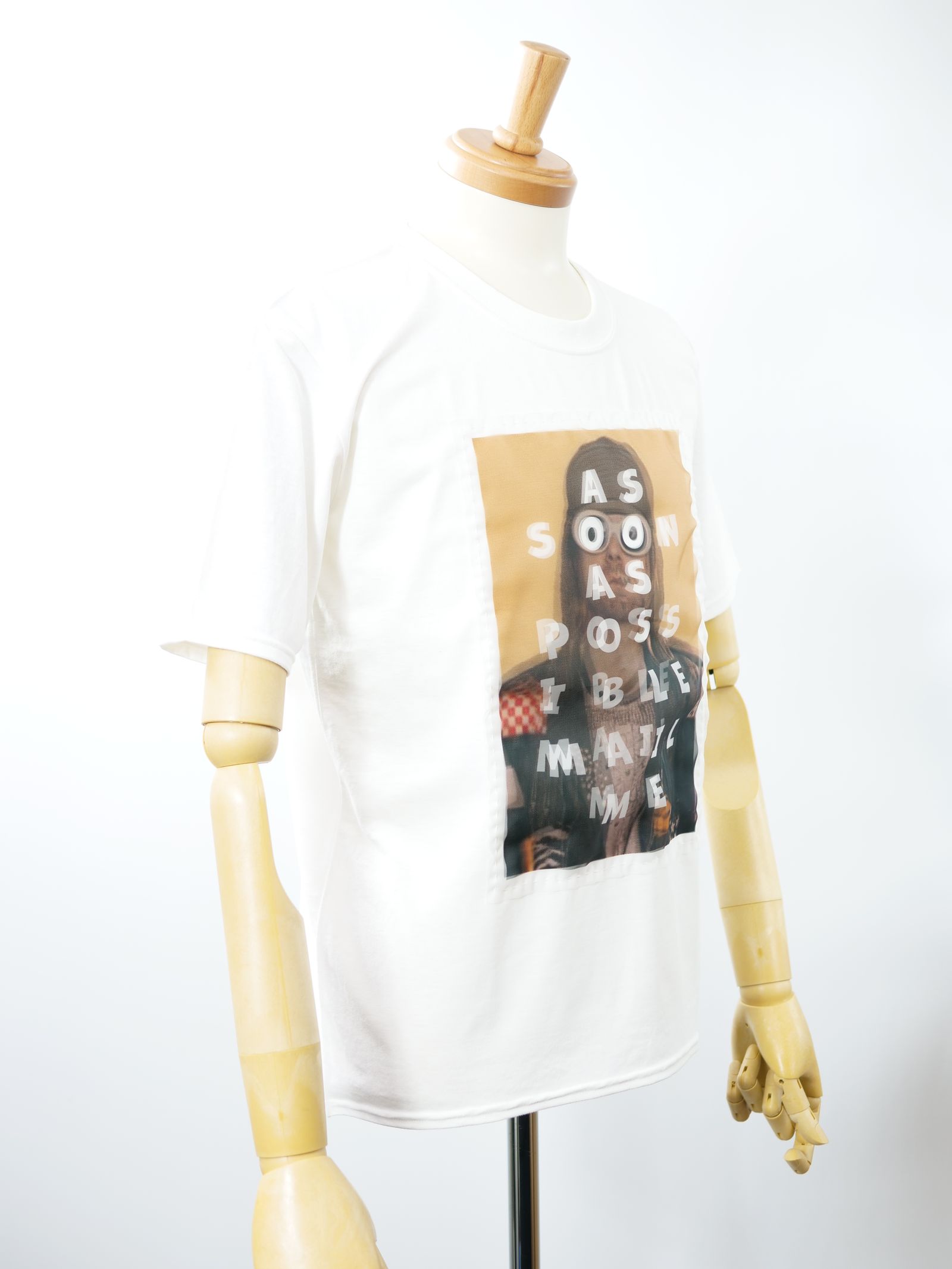 【3DアートTシャツ 】カートコバーン  / WHITE / ユニセックス / 日本製