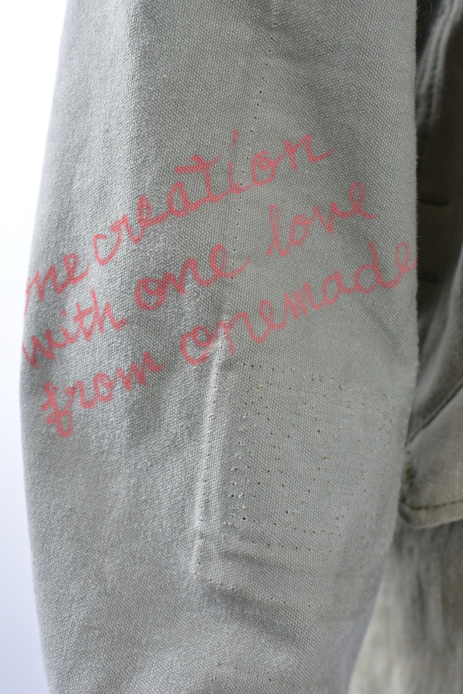 ONEMADE REBUILD LINE / ONE-640 MOZ COAT / ヴィンテージモッズコート / HAND MADE / アートブランド / フランスダッフルバッグ解体
