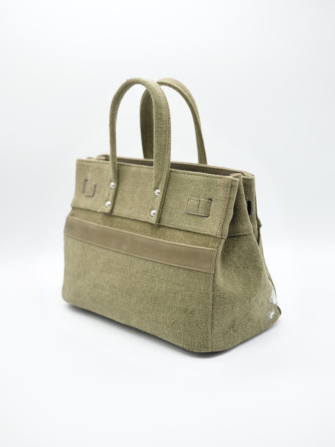 【M.U.L/ エムユーエル】Vintage Remake Fabric  / フランス軍テント生地 / リメイクバック / Sサイズ / 日本製 / Made in Japan /トートBag / メンズ レディース 兼用 UNISEX