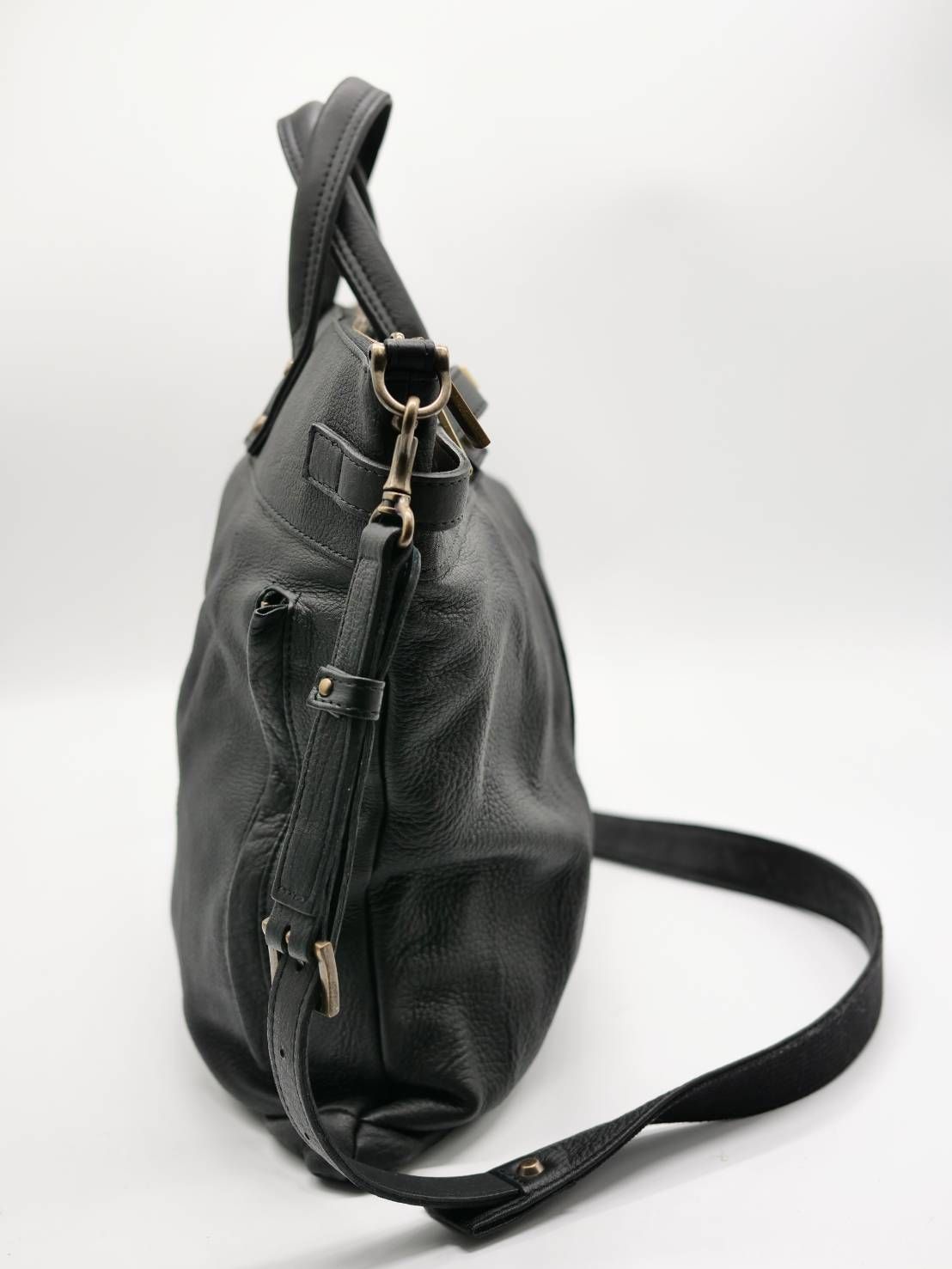 M.U.L 日本製 本革ヘルメットバッグ ブラック｜2WAY ショルダートート｜姫路レザー使用｜メンズ レディース UNISEX