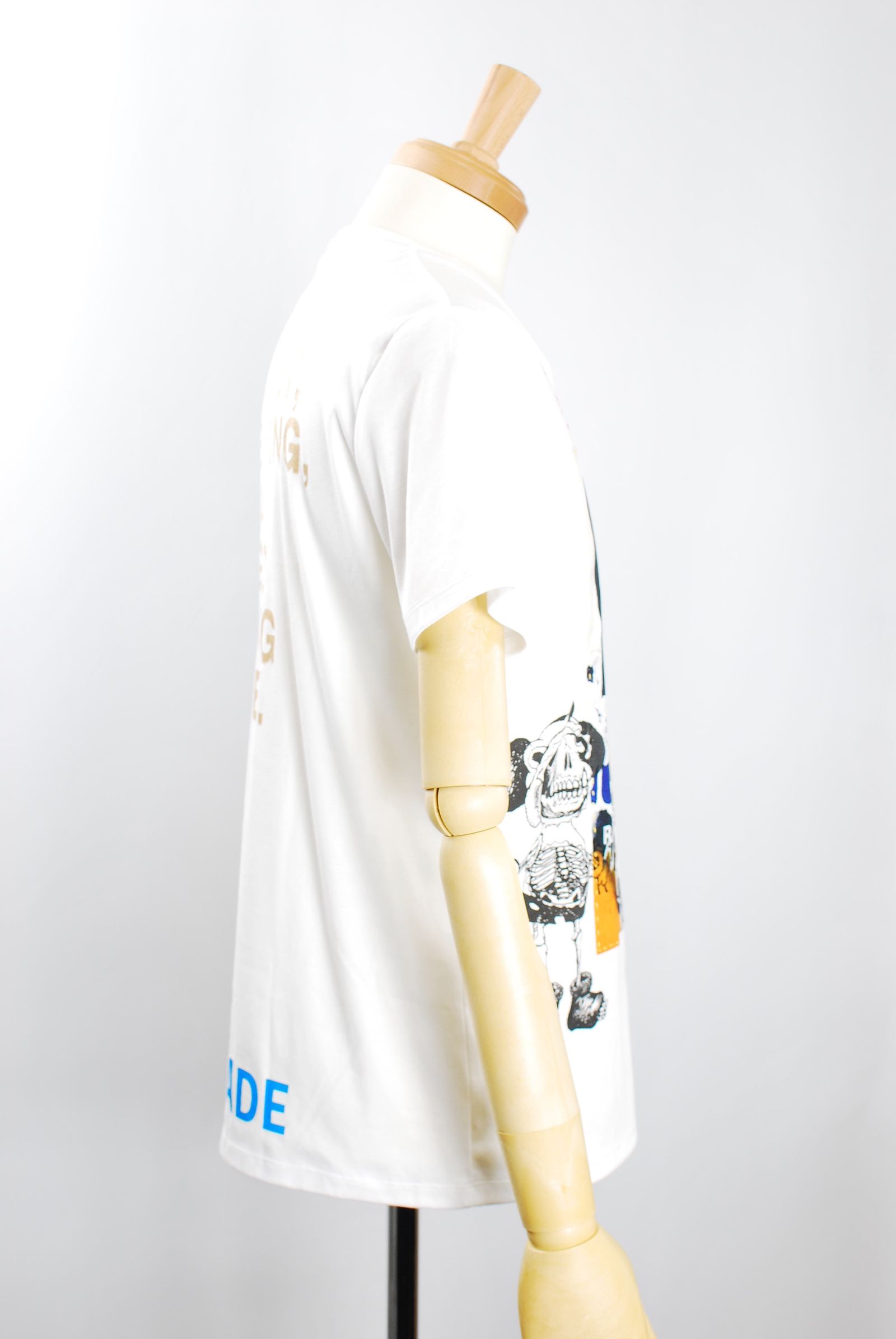 ONE-694 ZULUCKY 44サイズ /  ハンドメイド / LANDER BLUE 別注モデル  / 1点もの /アートTシャツ
