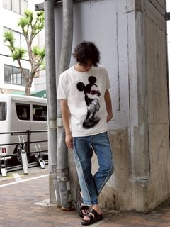 「白Tシャツ×デニムコーデ」