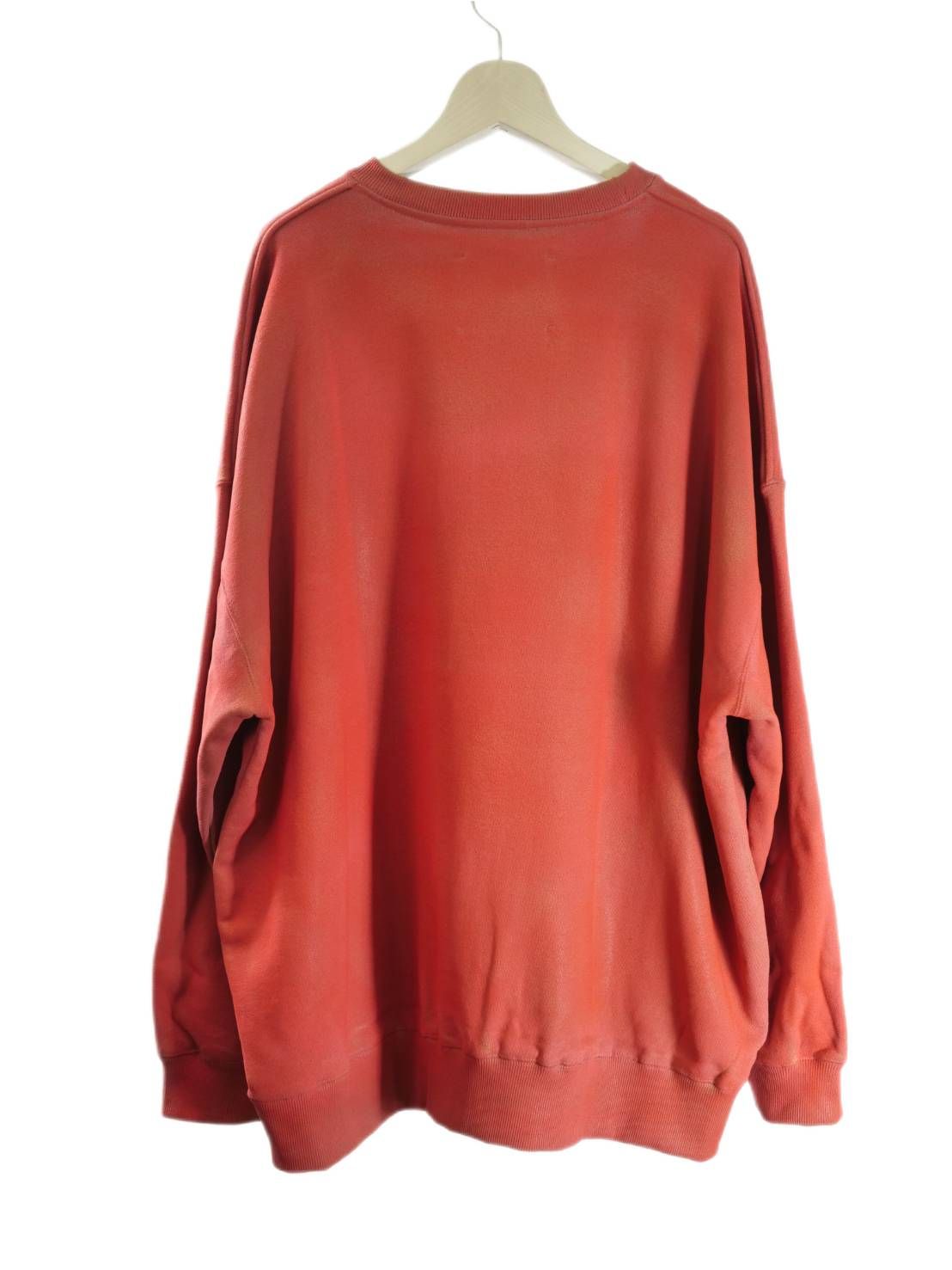 【スプレー染めトレーナー】オーバーサイズ / RED / フレンチフレンチテリー / UNISEX /  アートブランド / ハンドメイド / 日本製