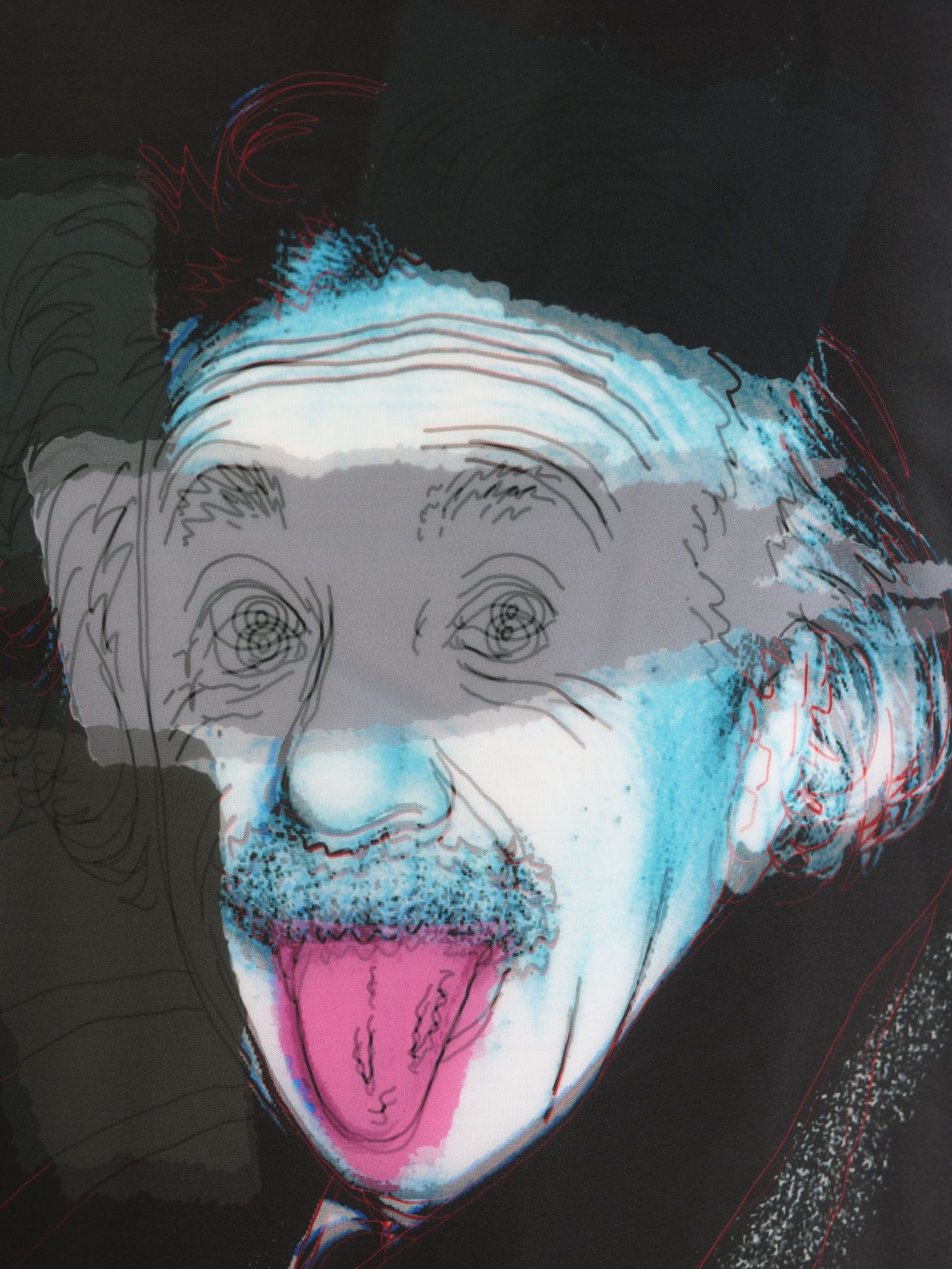 MX-1195 3D T EINSTEIN  / BLACK / 3D 長袖 Tシャツ / MADE IN JAPAN / 国産