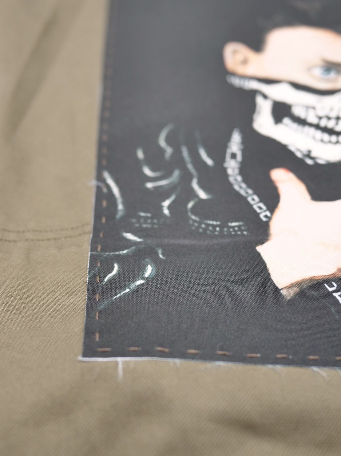 【世界で一枚だけ】別注 モッズコート / ヴィンテージカーキ / ハンドメイド / アートブランド / UNISEX  "Heroes"ROCK