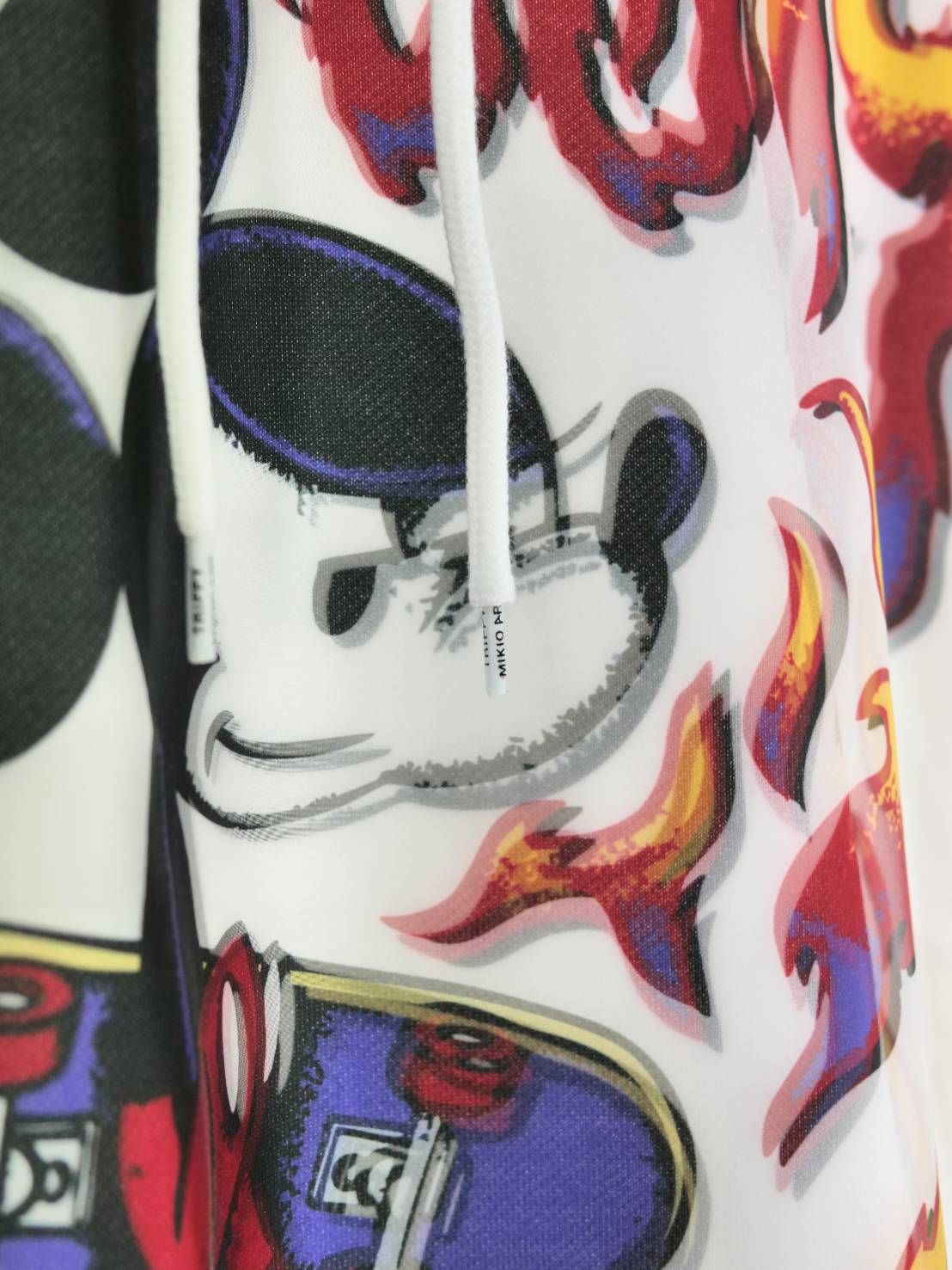 【MAXSIX3Dシリーズ】 SKATE / MICKEY / アートTシャツ / ディズニーライセンス商品 / WHITE / ユニセックス