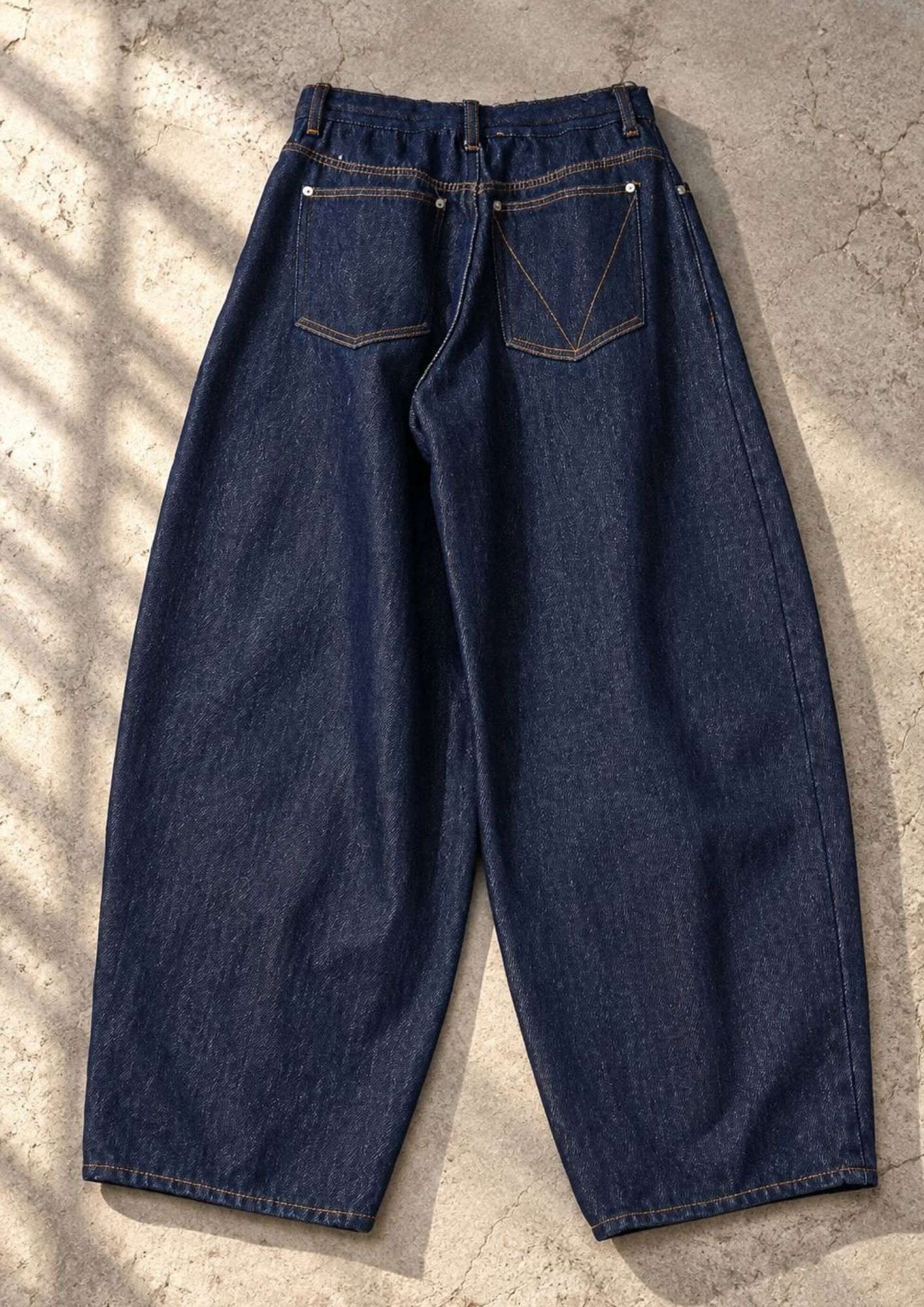 【Loose twist yarn denim barrel】 岡山産デニム / バレルレッグ / ルーズシルエット /