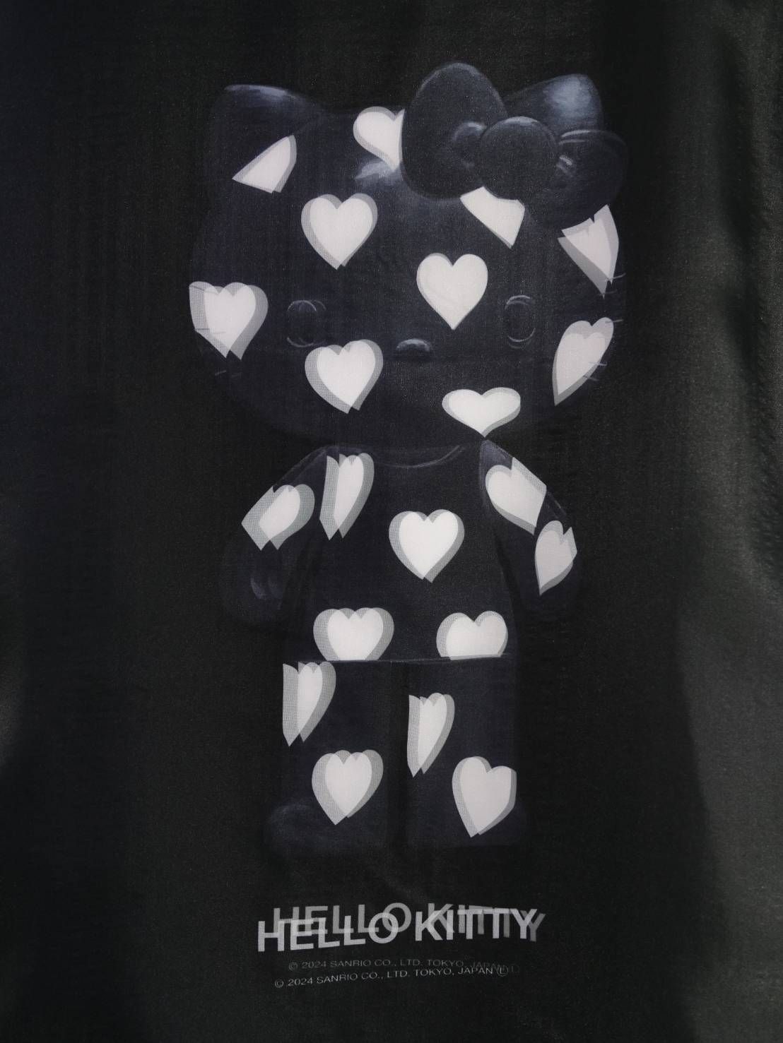 【3Dハローキティデザイン】TR-028 アートTシャツ / サンリオコラボ / BLACK / ユニセックス