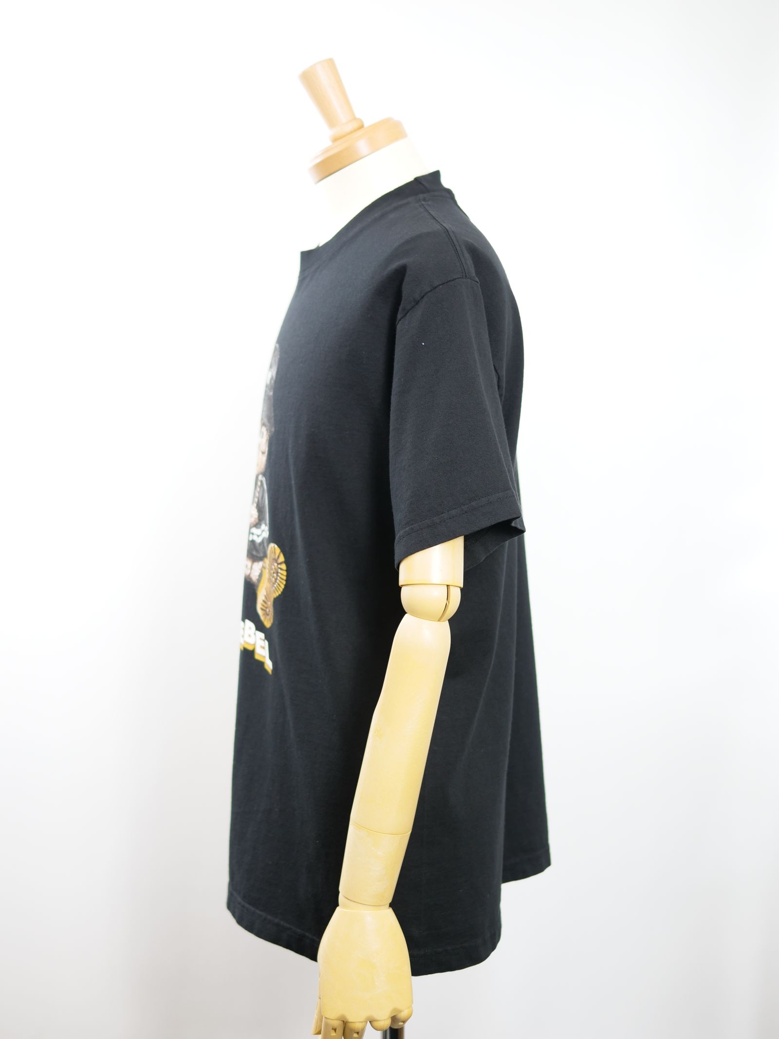 NYBEAR BOX T SHIRT / BLACK / 黒色/オーバーサイズ  / USA産コットン / ヘビーオンス /厚手