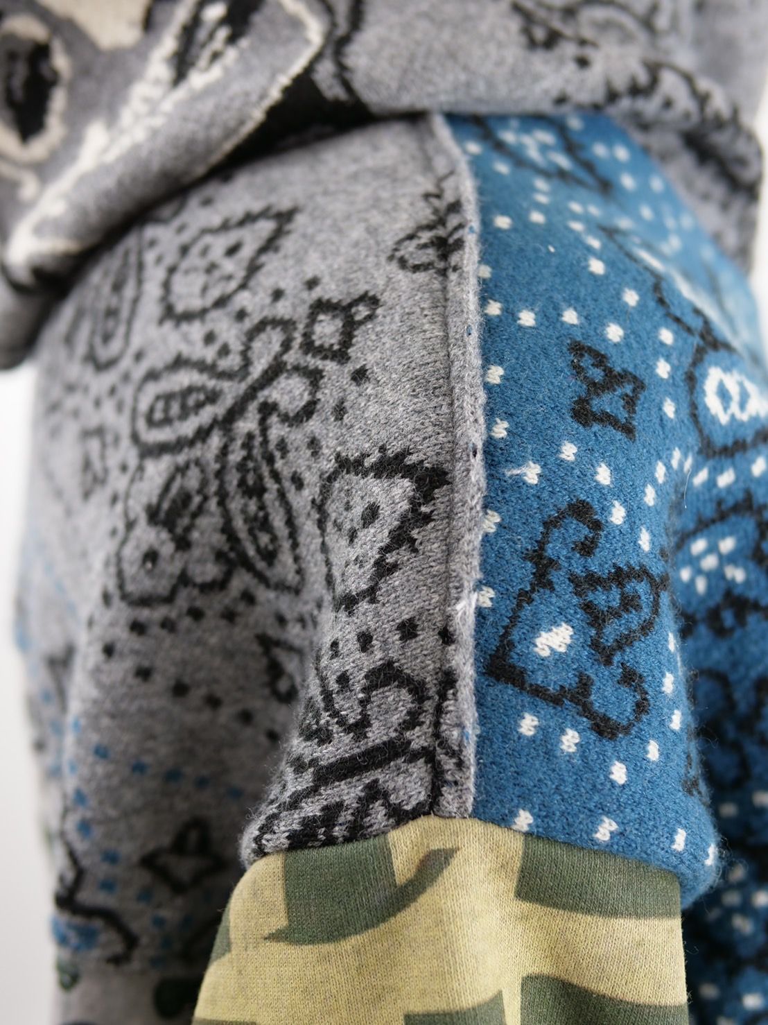 【異素材を組み合わせた逸品】ONE-1009 / HOODED BLOUSON / レイヤードZIPパーカー